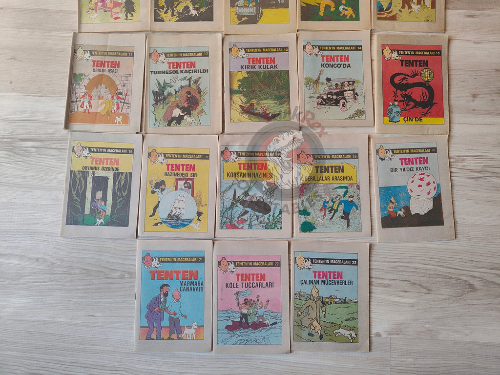 Tintin – Lot of 23 Complete Set 1989 Turkish Edition Comic Turkey