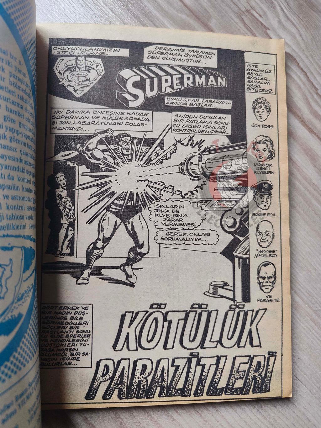 Superman Vol #5 1980s Turkish Comic Turkey #304 #305 #306