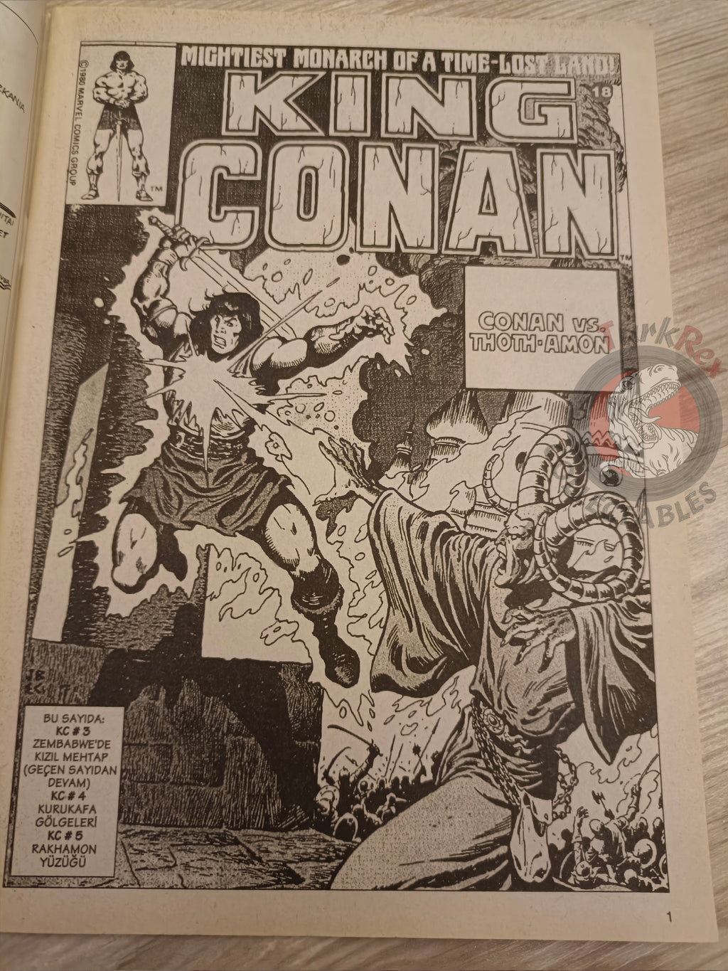 Kral Conan #18 King Conan #3 #4 #5 Turkish Comic Turkey SSOC #12
