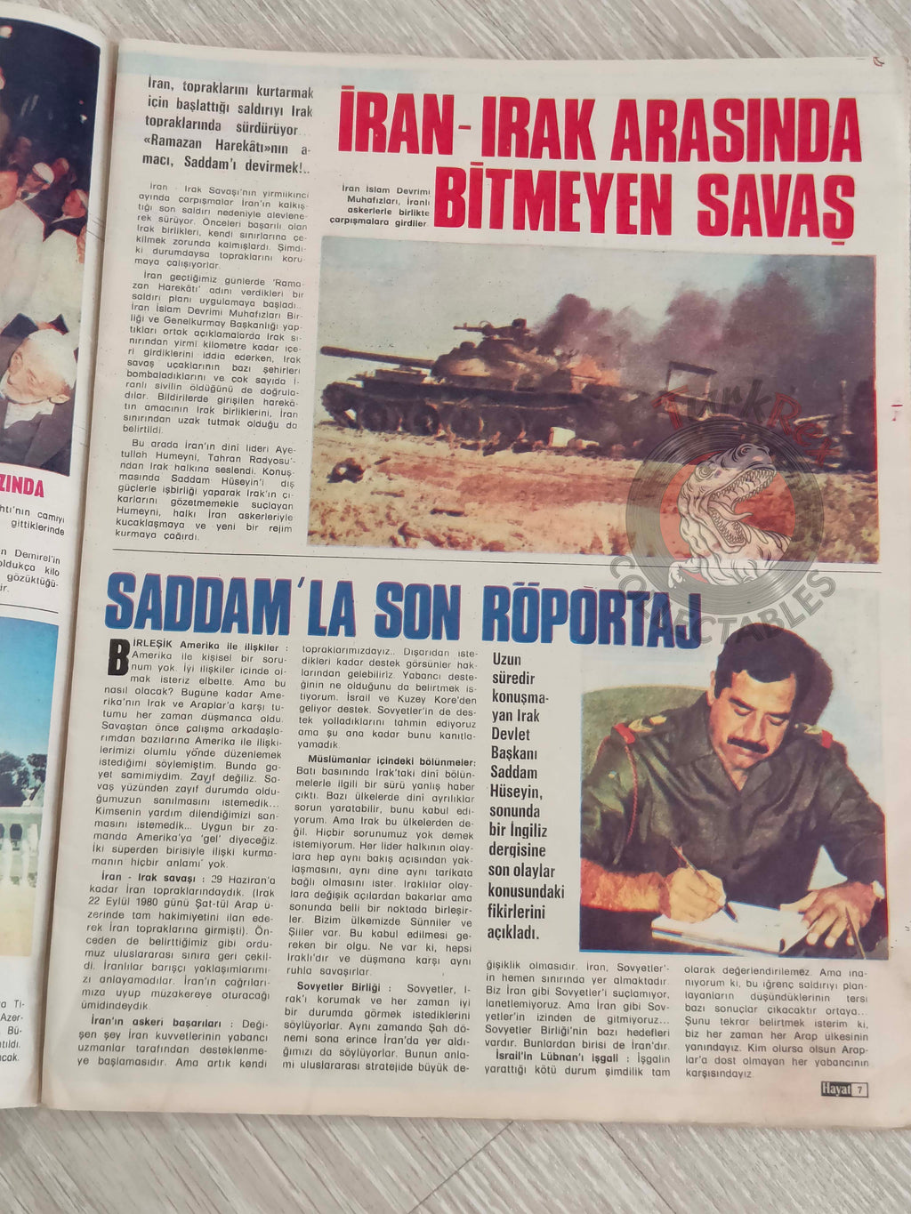 Hayat 1982 Death Trap in Beirut Turkish Mag Turkey King Fahd bin Abdulaziz Saudi Arabia Iran Iraq War Israel