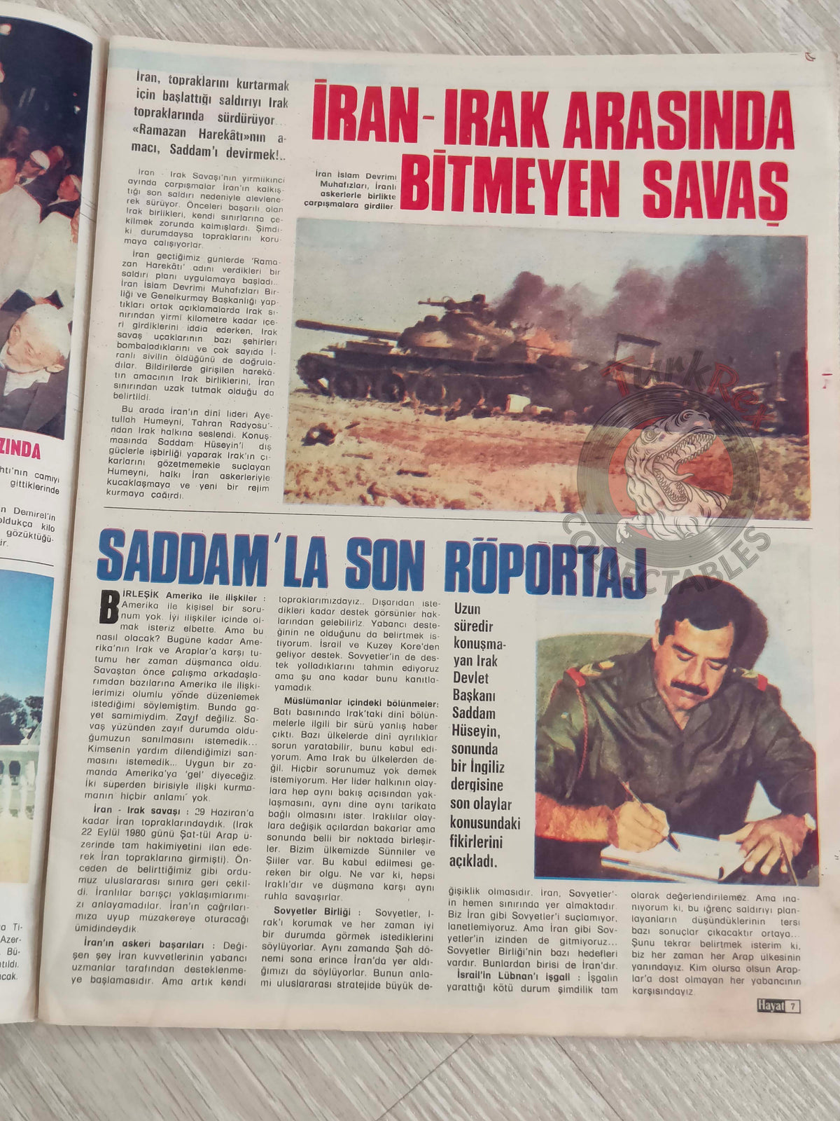 Hayat 1982 Death Trap in Beirut Turkish Mag Turkey King Fahd bin Abdulaziz Saudi Arabia Iran Iraq War Israel