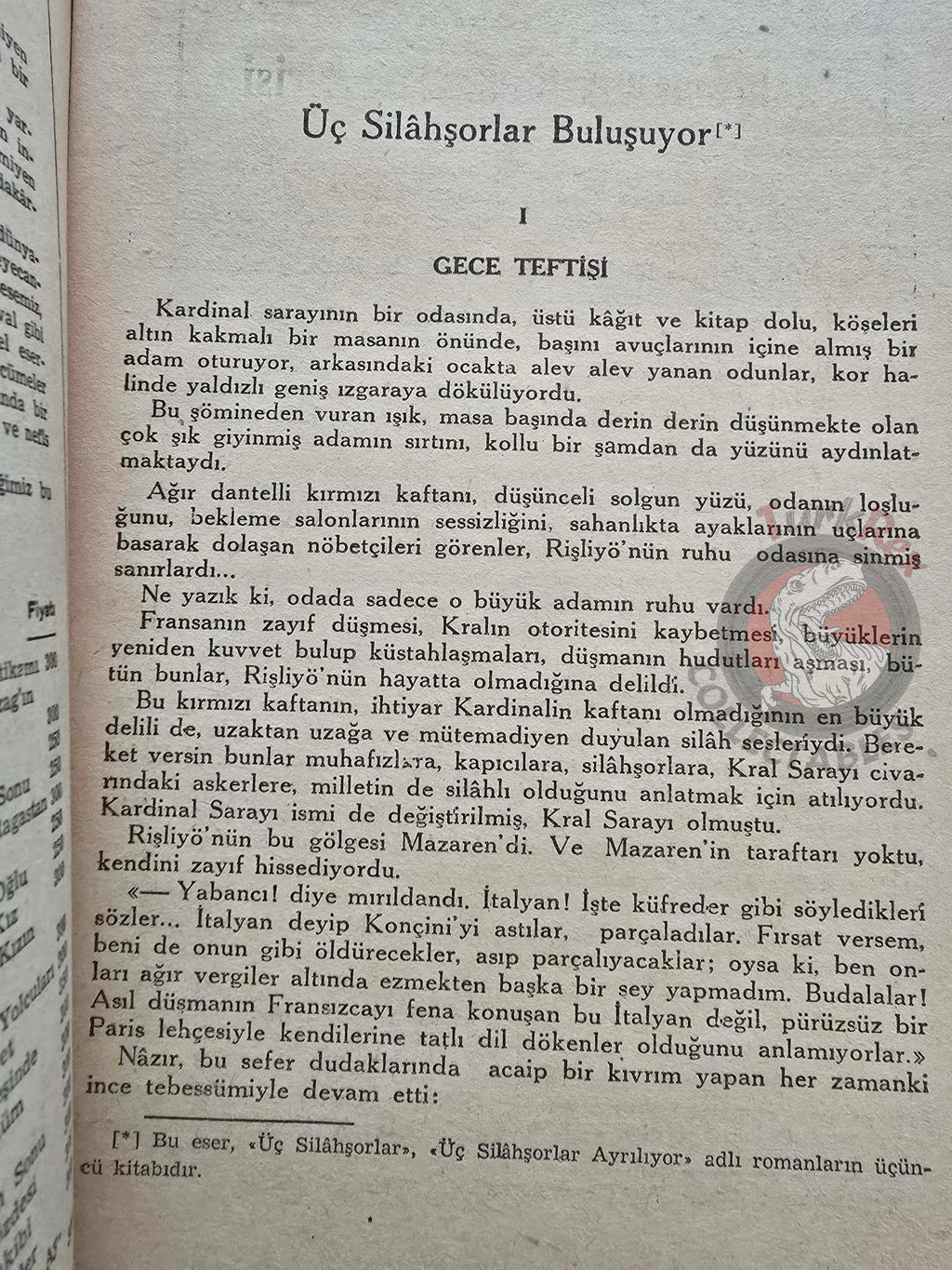 Alexandre Dumas – The Three Musketeers: Twenty Years After 1957 Turkish Book Turkey