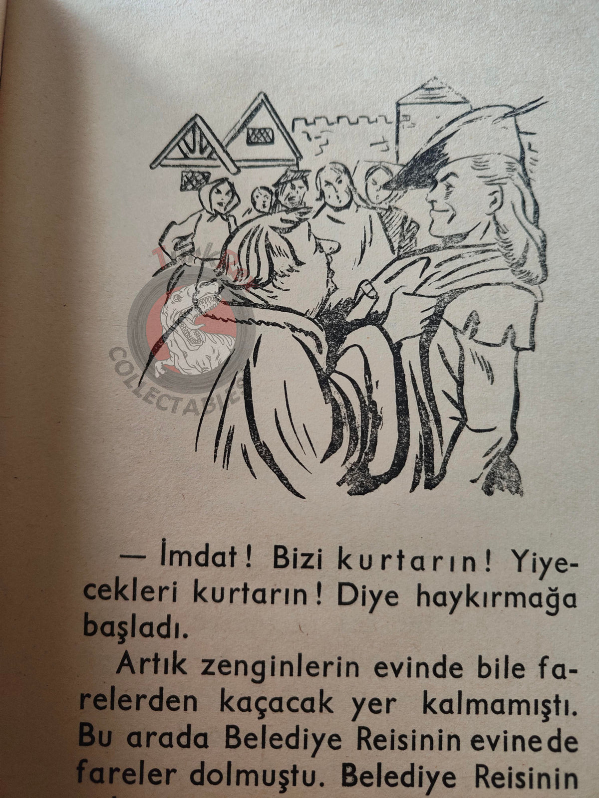 Grimm Brothers – Pied Piper of Hamelin 1970s Turkish Book Turkey Illustrated