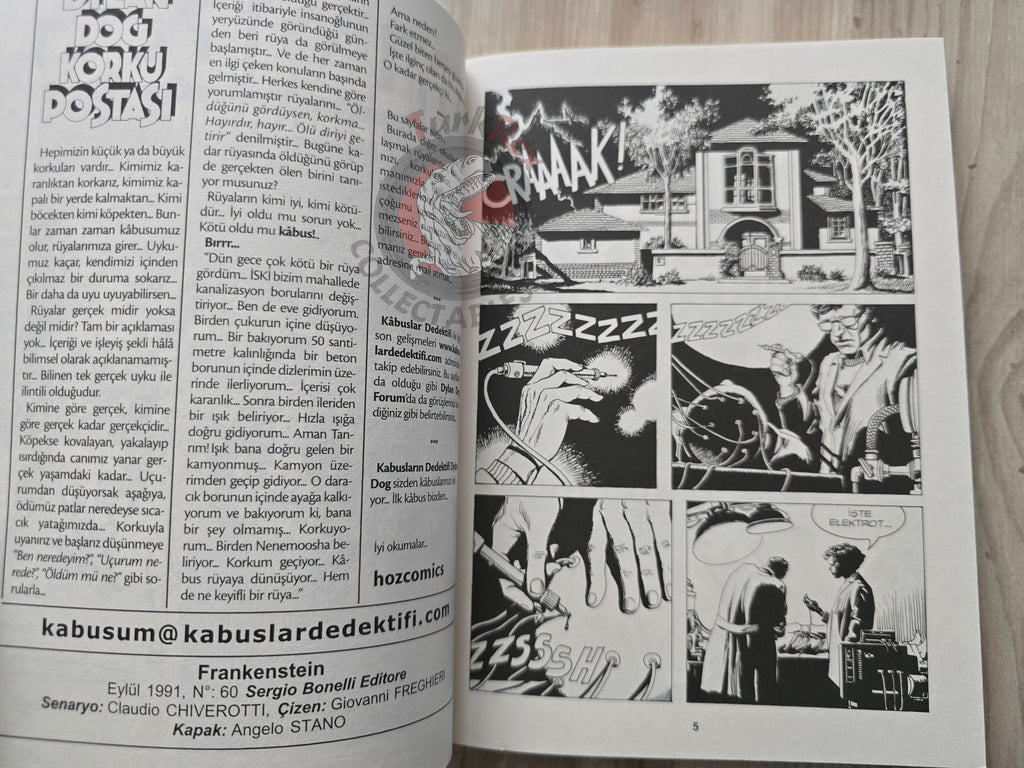 Dylan Dog #22 2009 Turkish Comic Turkey Frankenstein #60 #61