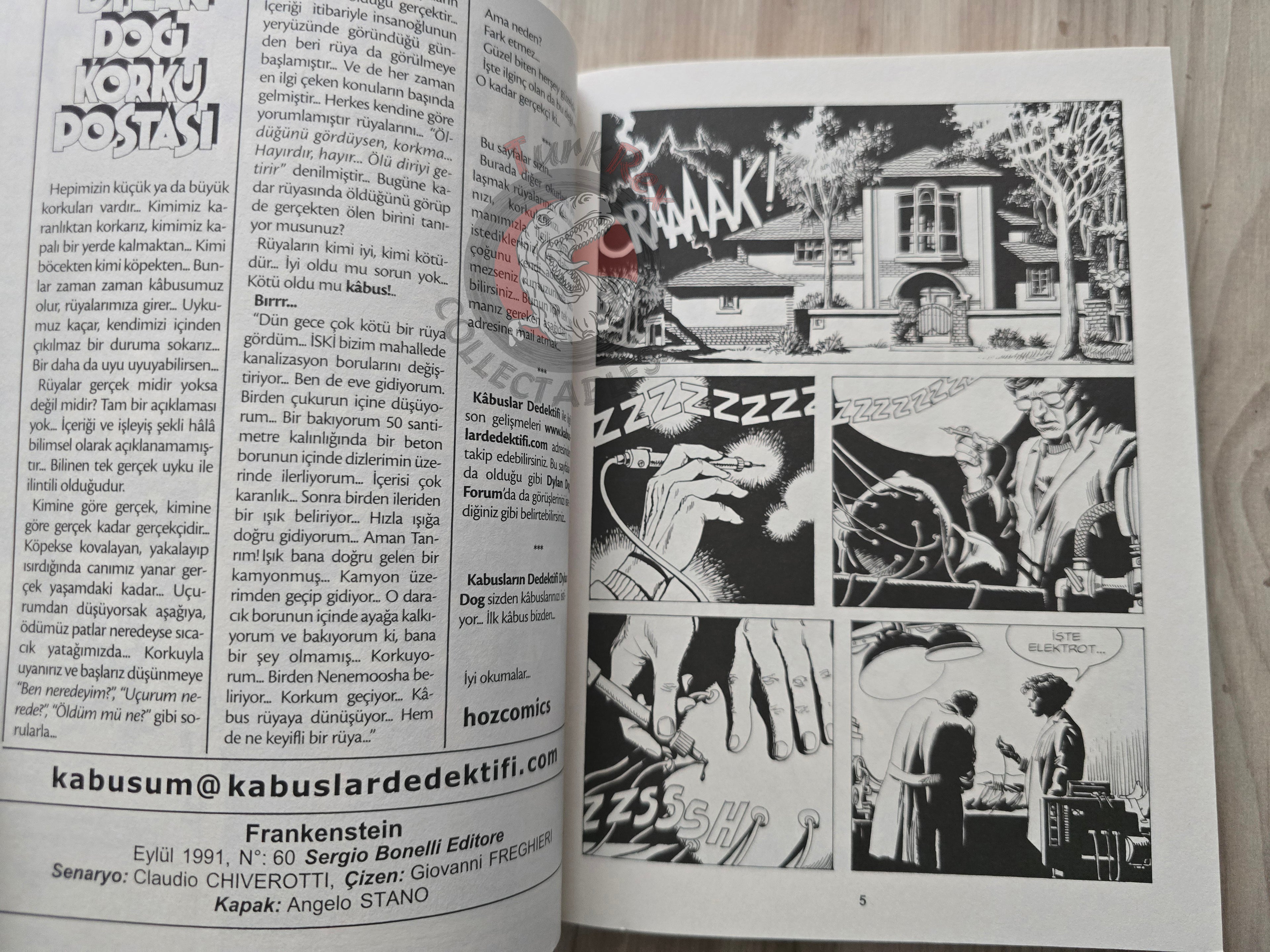 Dylan Dog #22 2009 Turkish Comic Turkey Frankenstein #60 #61