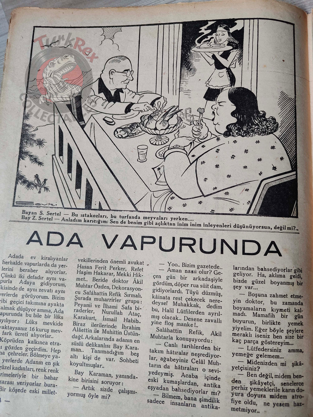 Akbaba 1945 Humor Magazine Turkish Turkey Germany Hitler Mussolini WW2 era Italy Japan Britain