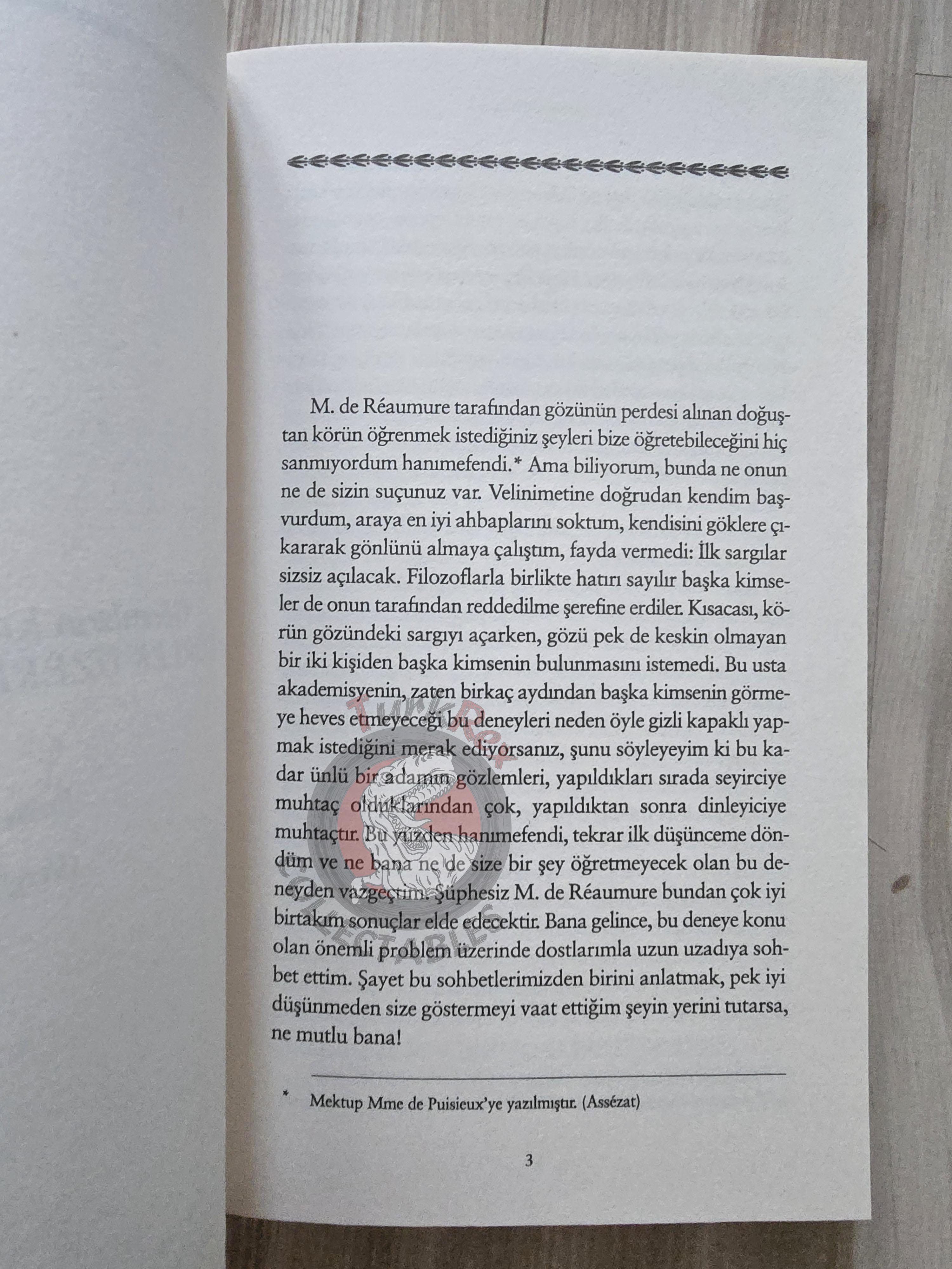 Denis Diderot – Letter on the Blind Deaf and Dumb 2012 Turkish Book Turkey
