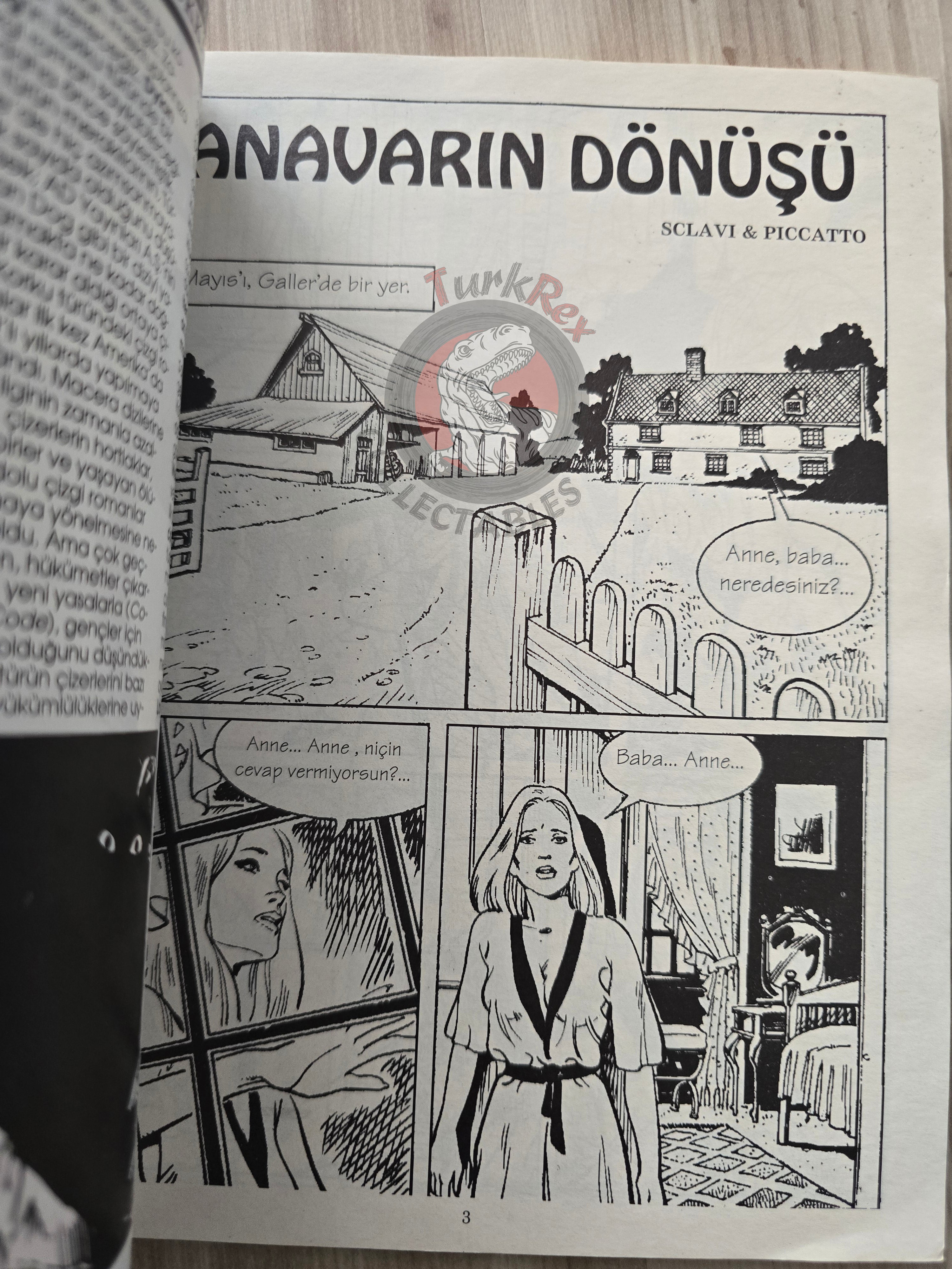 Dylan Dog #3 1996 Turkish Comic Turkey #8 Il ritorno del mostro
