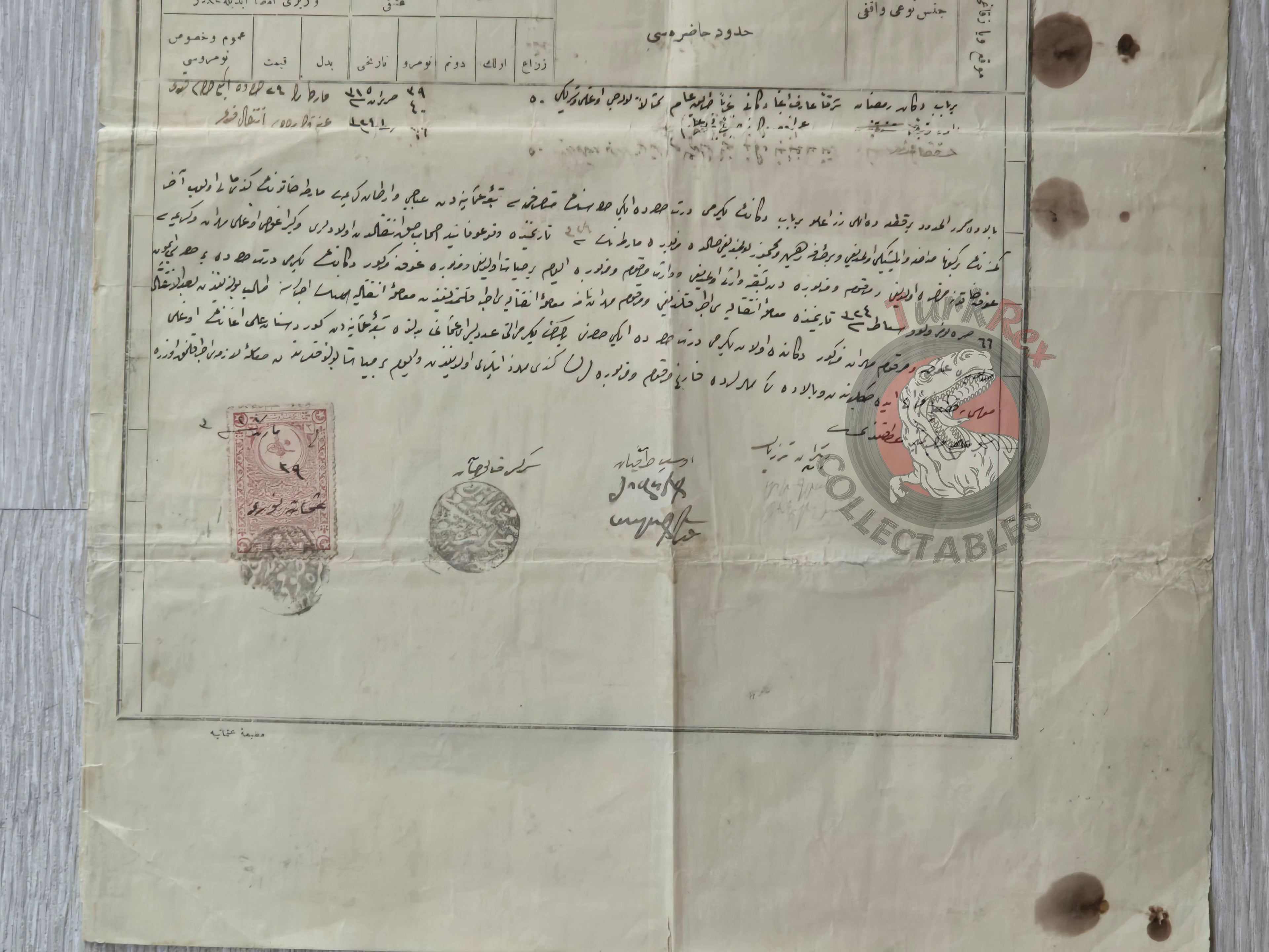 Ottoman 1911 Land Deed Shop in Adana Armenian and Kurdish Citizen Title Deed Armenia Kurds