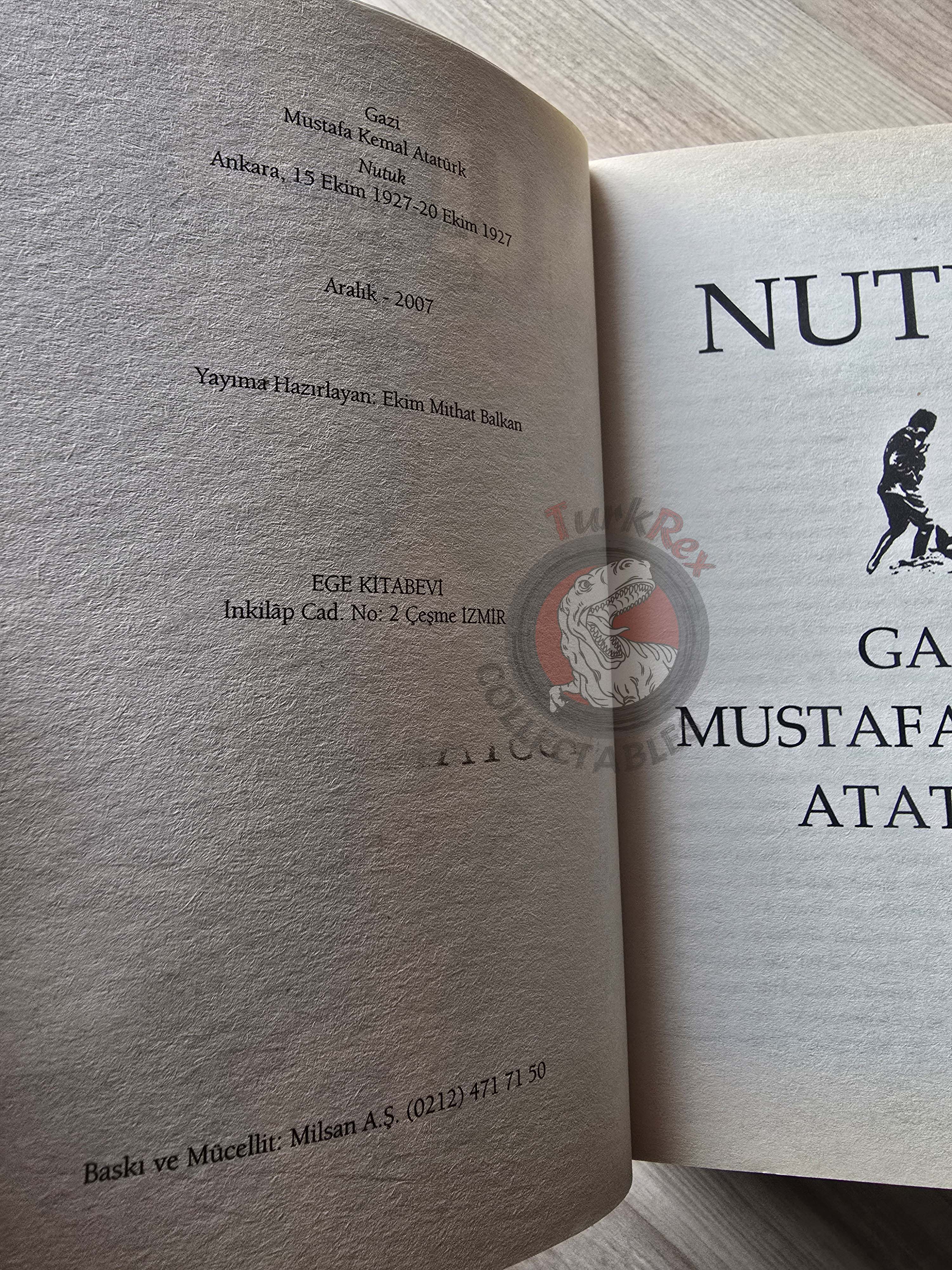 Mustafa Kemal Atatürk – Nutuk The Speech 2007 Turkish Book Turkey