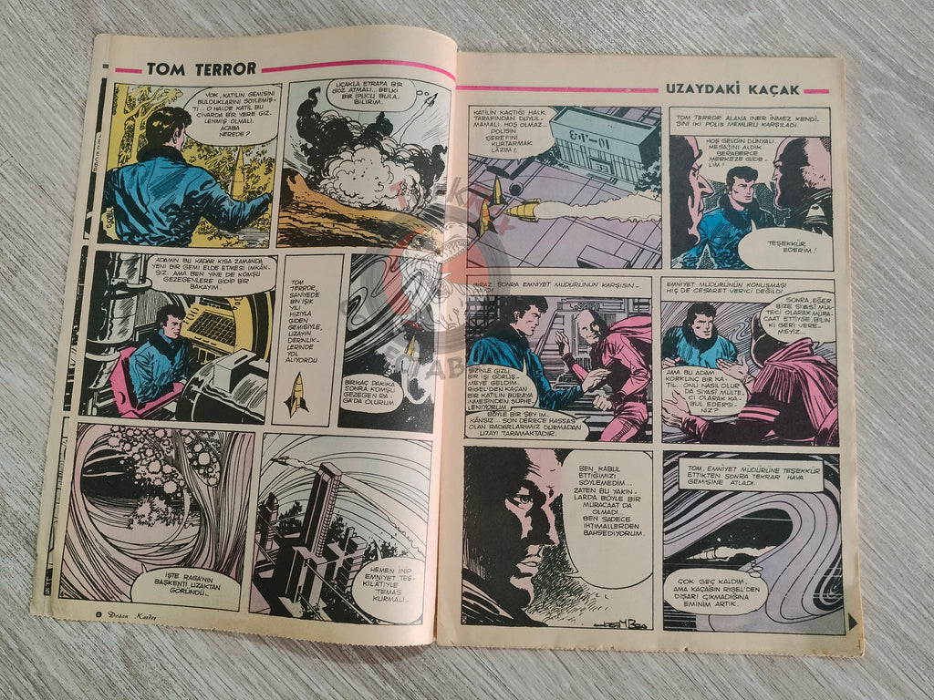 Doğan Kardeş 1971 Magazine #31 Turkish Comic Turkey Johnny Galaxy, Alice In Wonderland