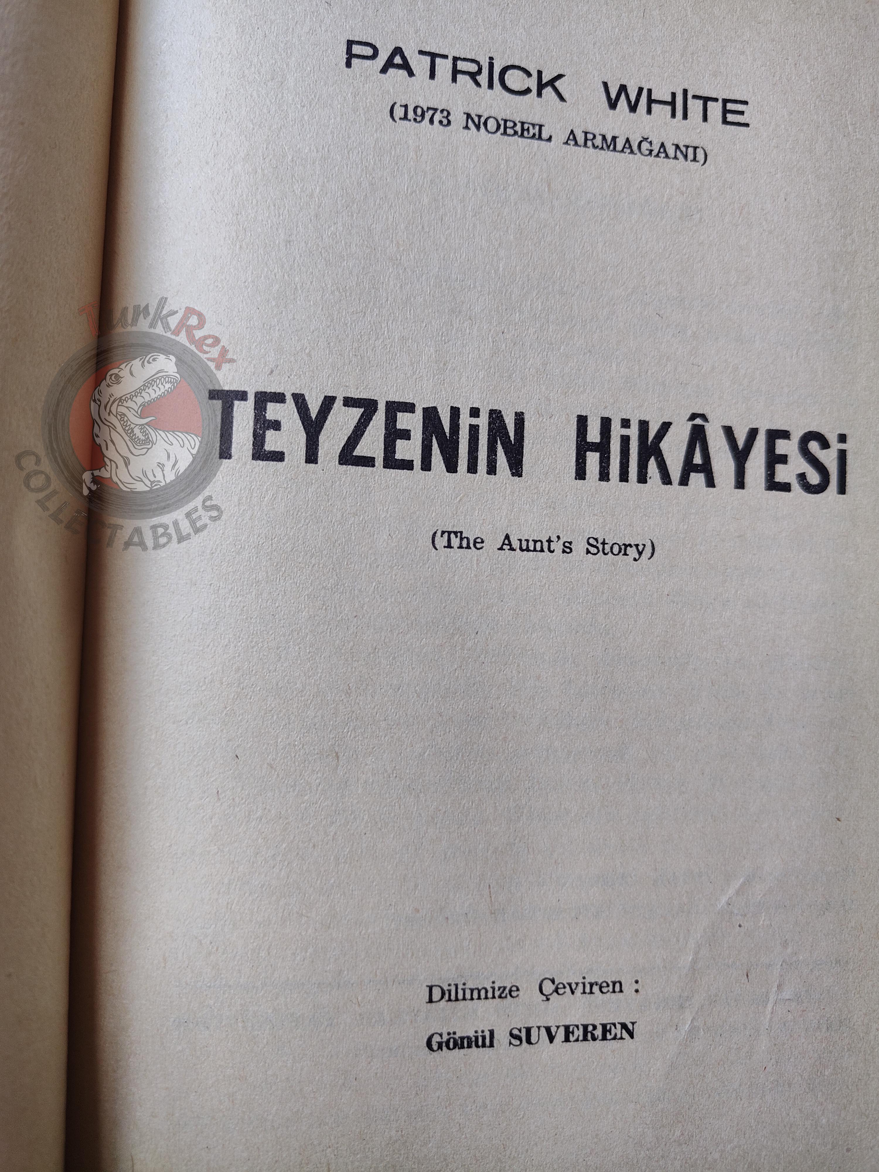 Patrick White – The Aunt's Story 1973 1st HC/DJ  Turkish Book Turkey