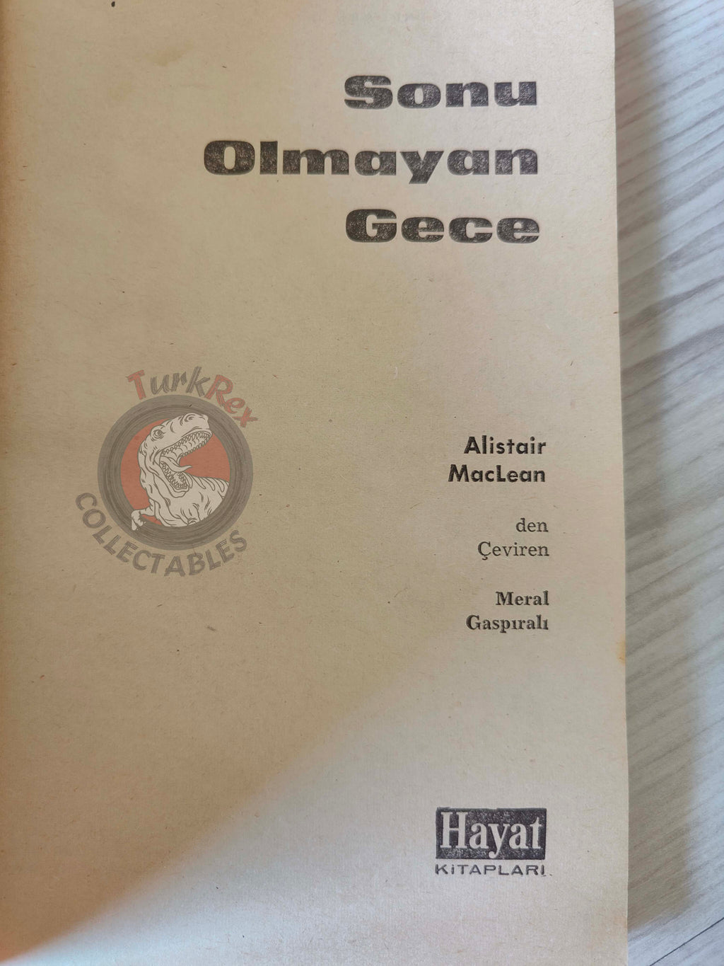 Alistair MacLean – Night Without End 1963 1st Turkish Book Turkey
