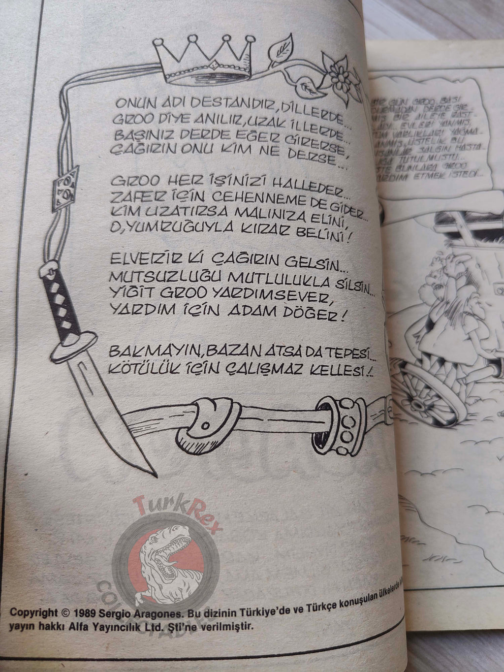 Groo the Wanderer #2 1989 Turkish Comic Turkey cover #4