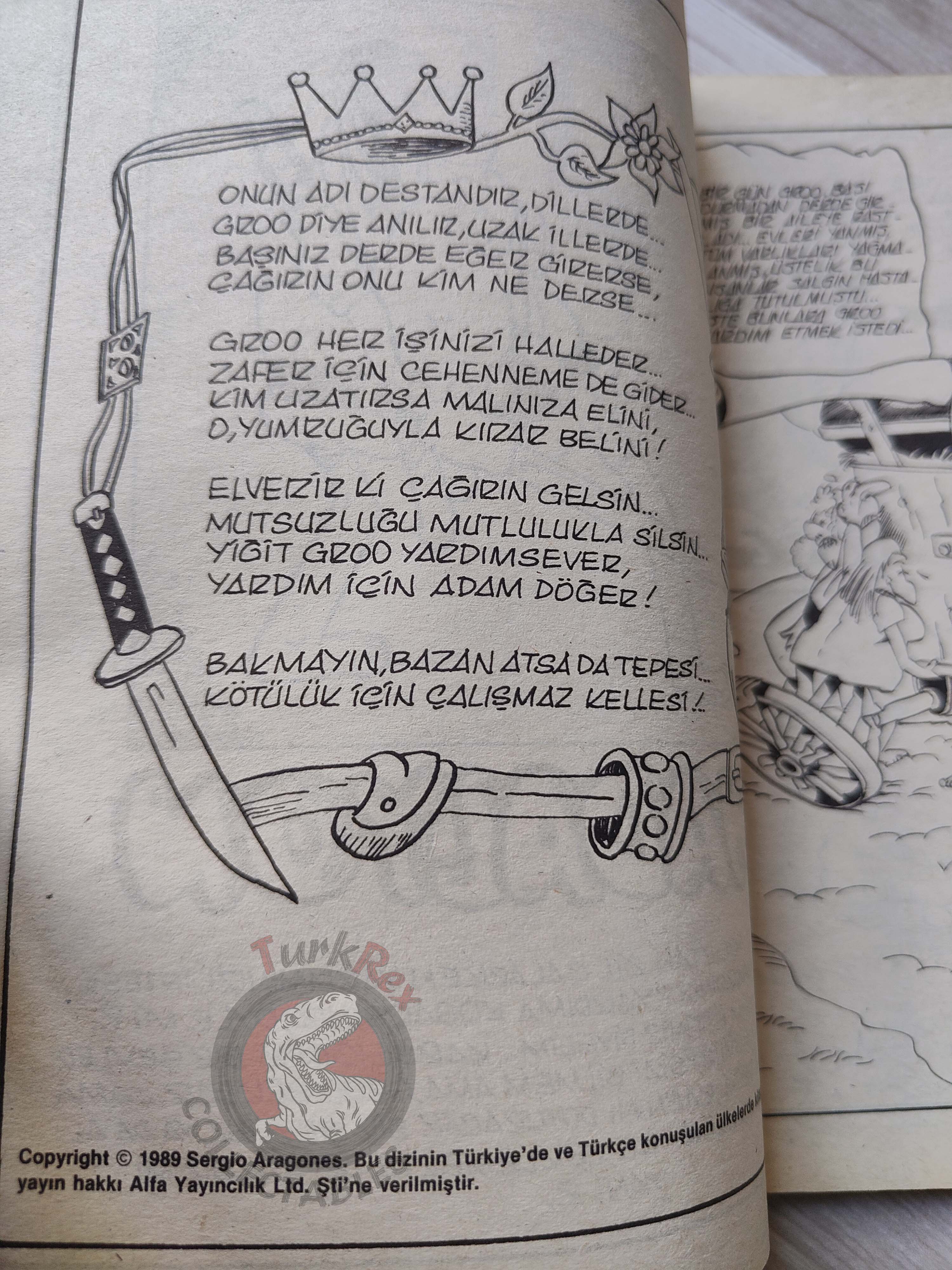 Groo the Wanderer #2 1989 Turkish Comic Turkey cover #4