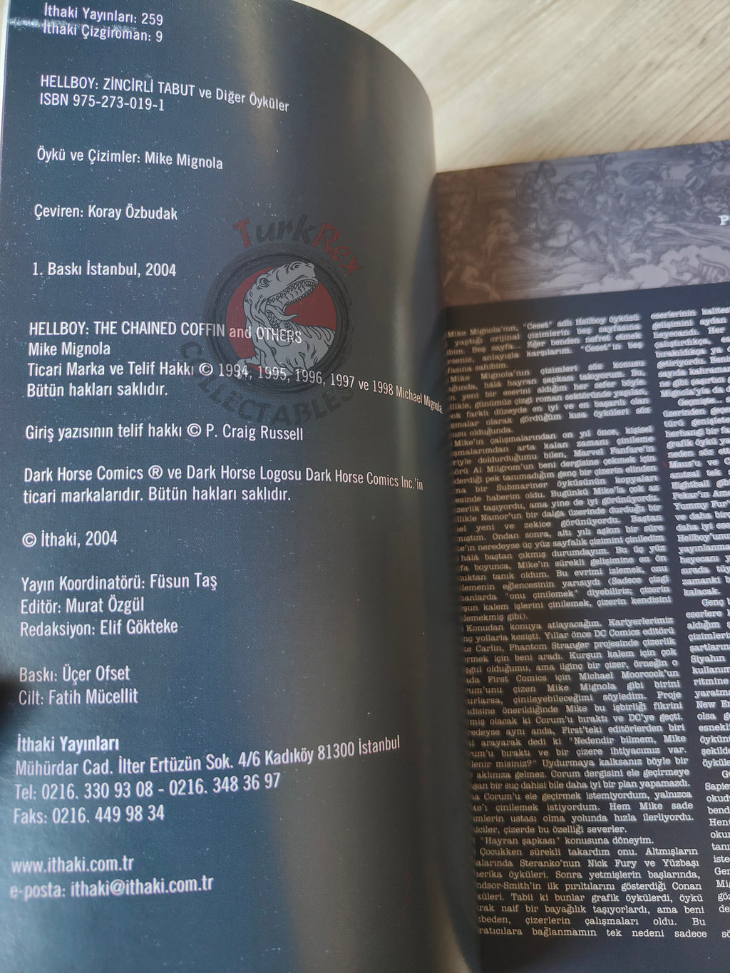 Hellboy – The Chained Coffin and Other Stories 2004 Turkish Comic Turkey 1st