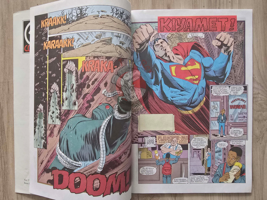 Superman #1 1996 Turkish Comic Turkey The Man of Steel #18 Justice League of America #69