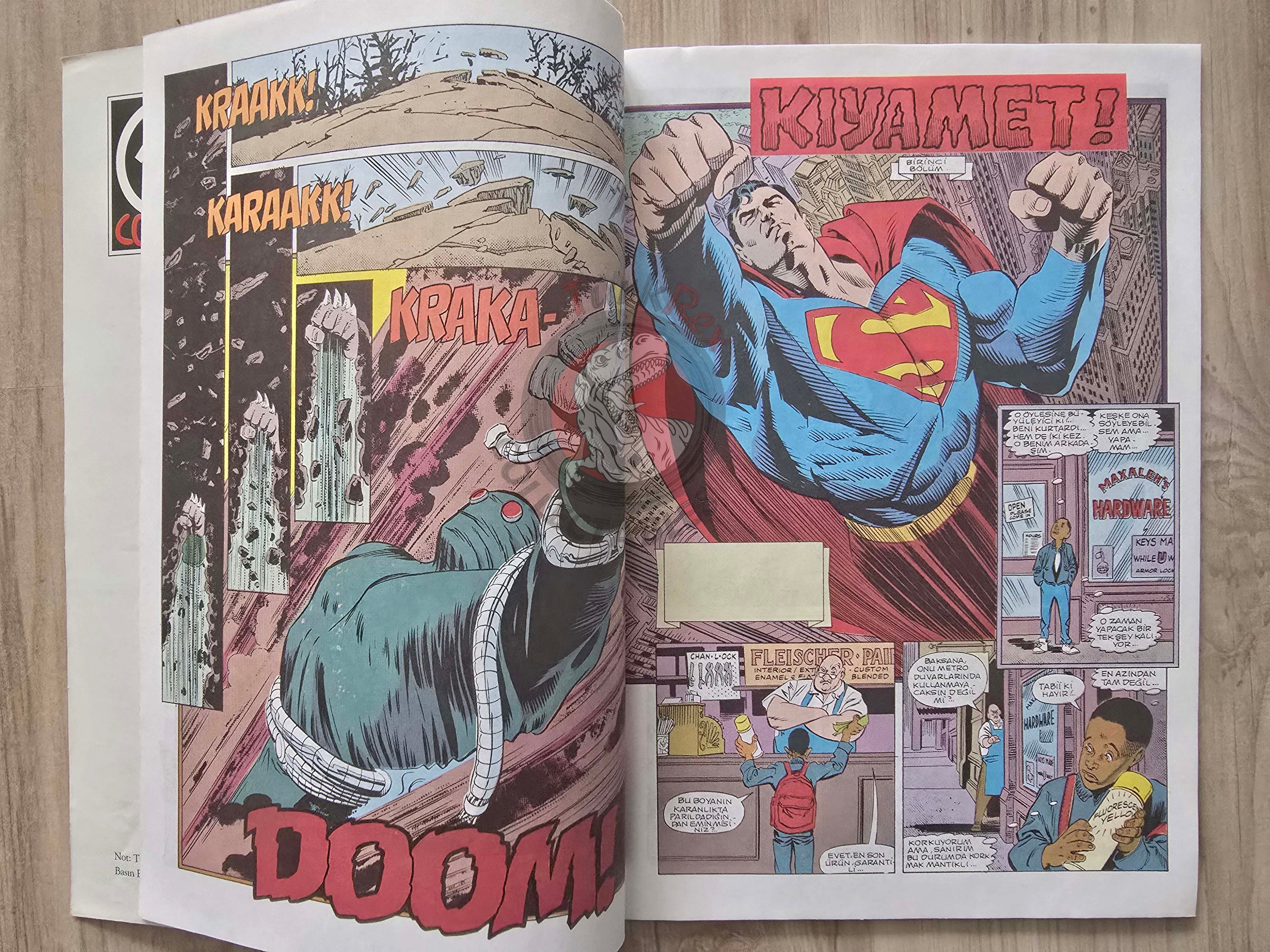 Superman #1 1996 Turkish Comic Turkey The Man of Steel #18 Justice League of America #69