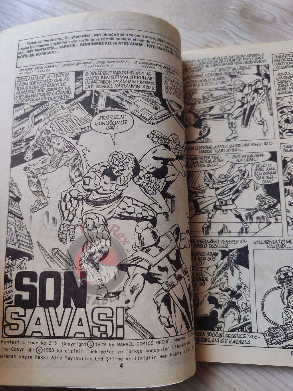 Fantastic Four #8 1988 Turkish Comic Turkey #213 #214 #215 #216