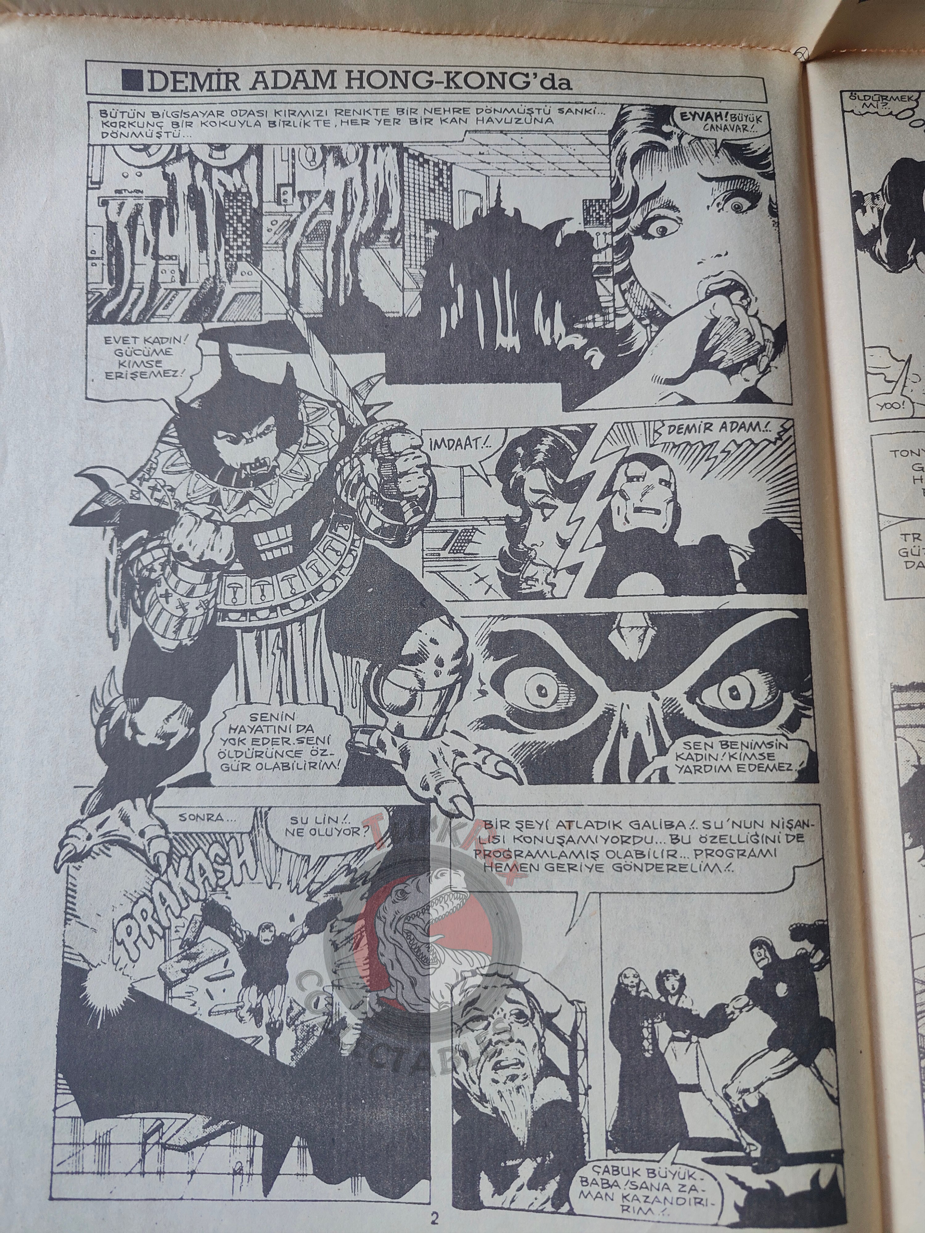 Iron Man #3 Demir Adam 1989 Turkish Comic Turkey #130 #131 Newspaper Giveaway