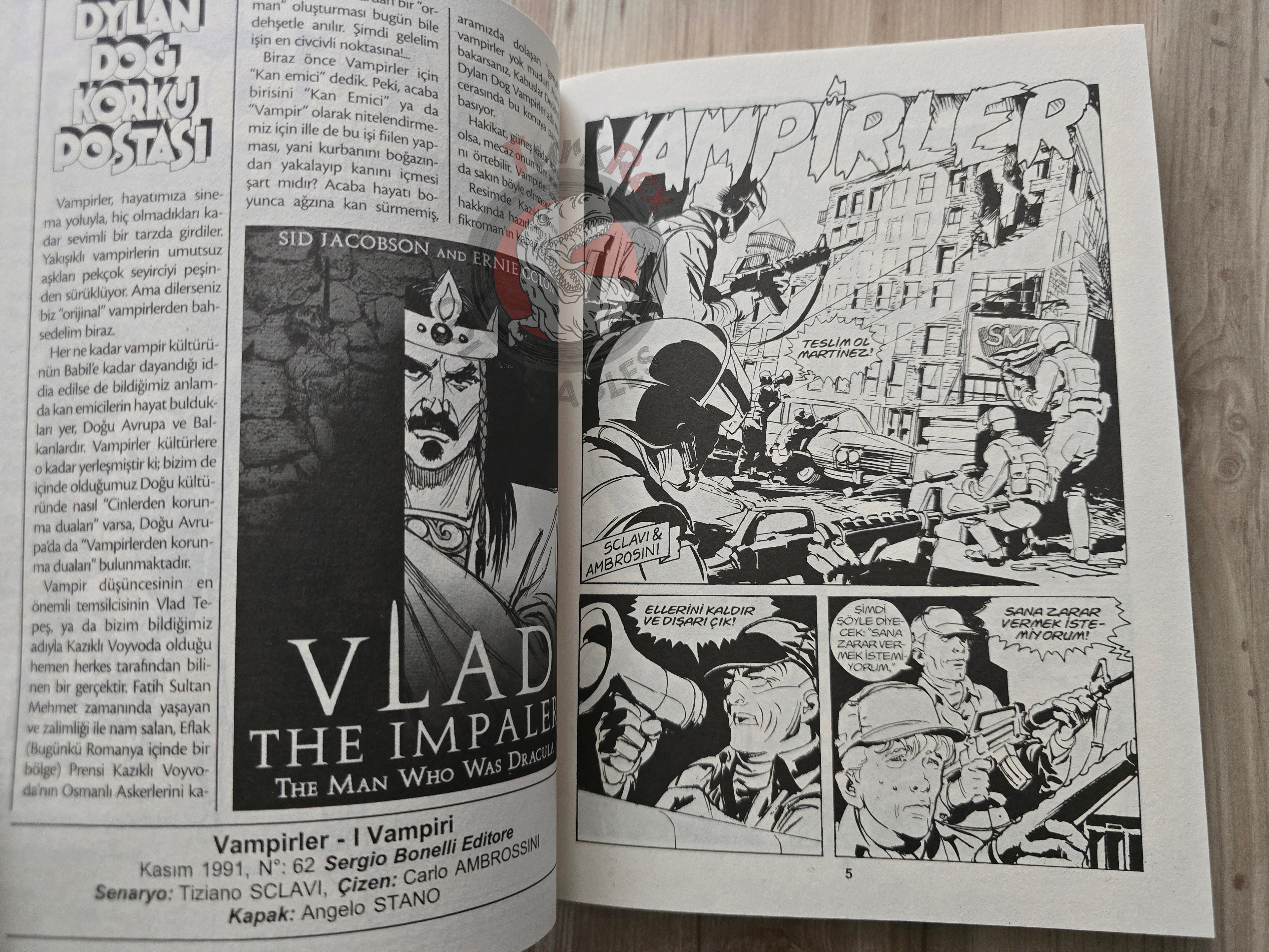 Dylan Dog #23 2010 Turkish Comic Turkey I vampiri #62 #63