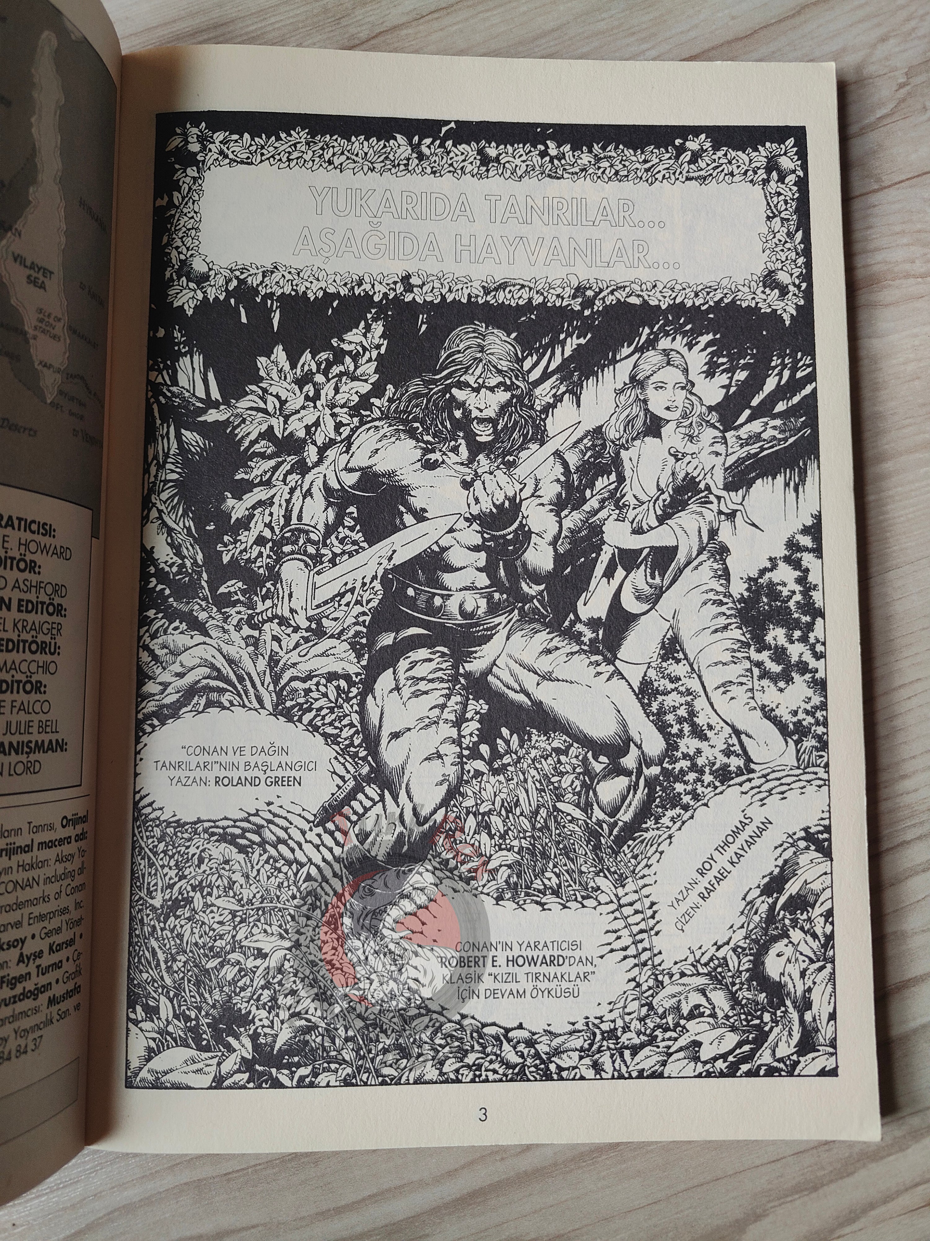 Kılıçların Savaşçısı Conan #1 Turkish Comic Turkey The Savage Sword of #211 #212