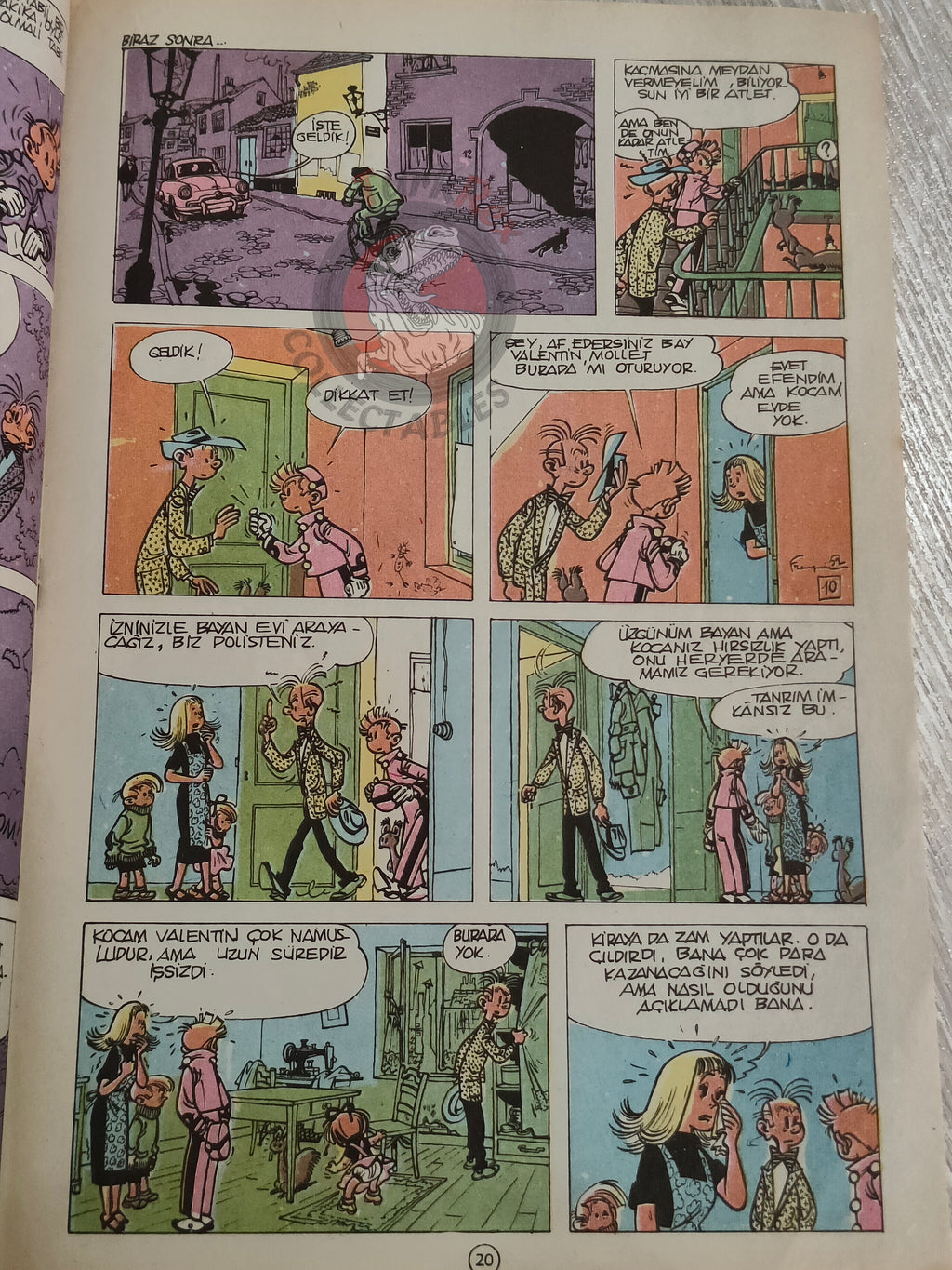 Spirou & Fantasio #9 Les voleurs du marsupilami 1989 Turkish Comic Turkey
