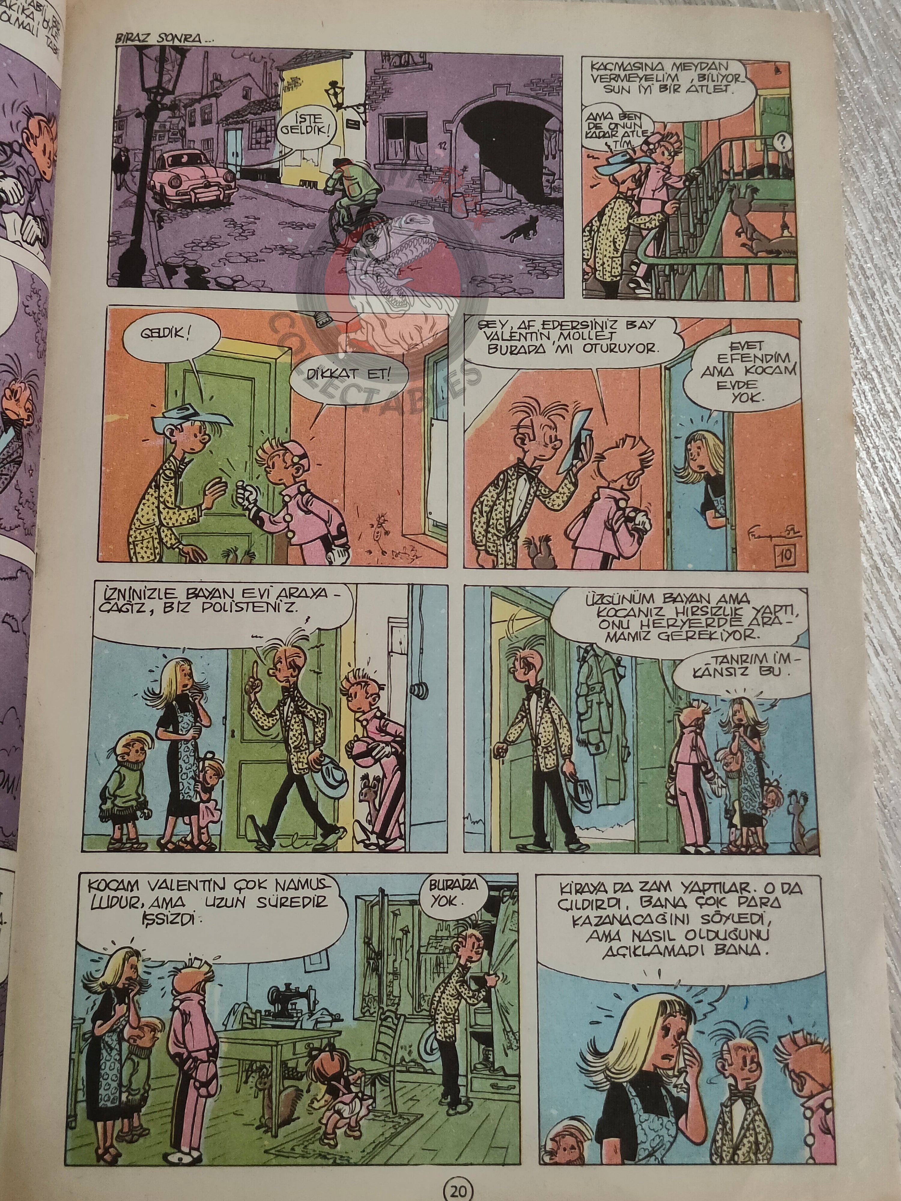 Spirou & Fantasio #9 Les voleurs du marsupilami 1989 Turkish Comic Turkey
