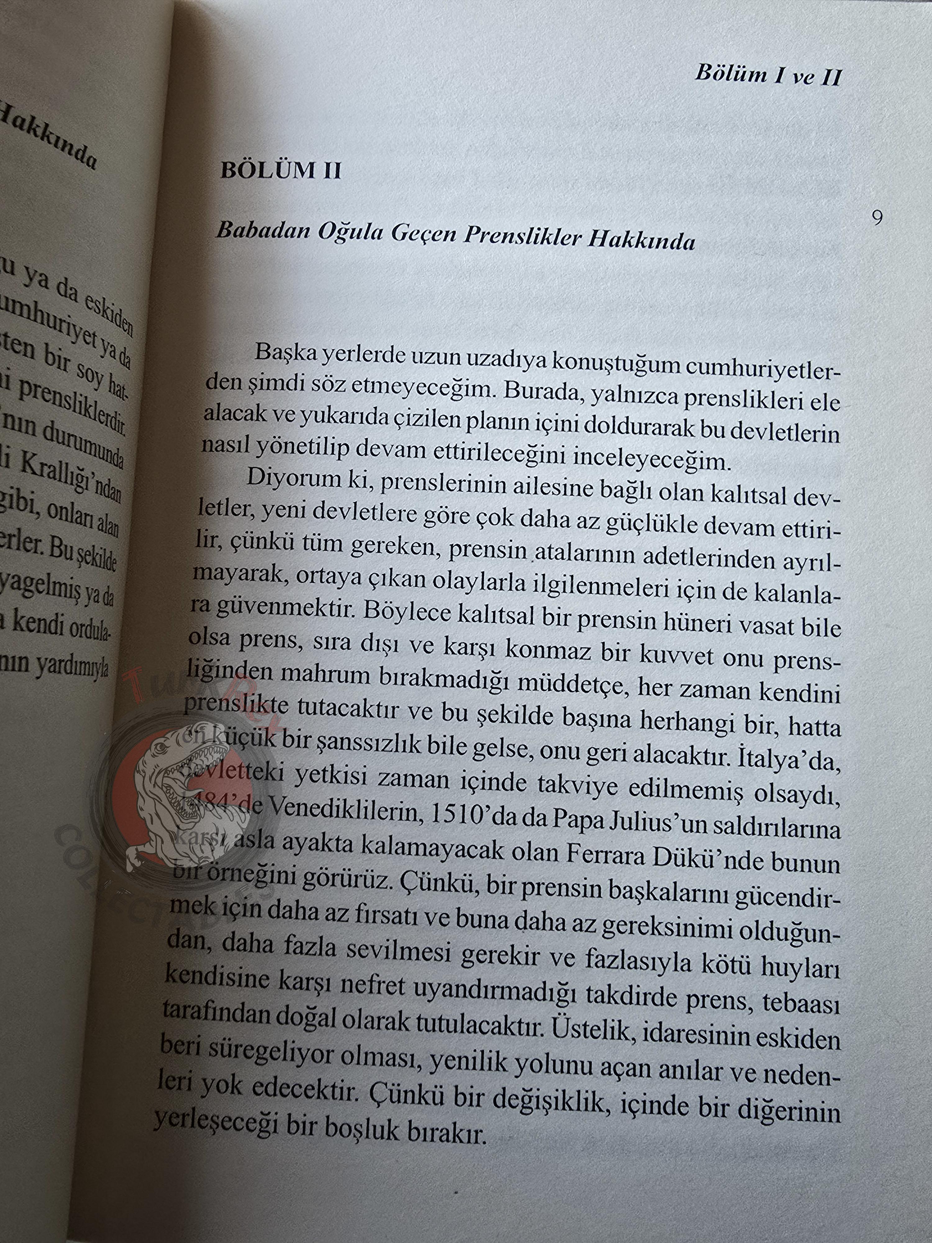 Niccolò Machiavelli – Il Principe 2004 Turkish Book Turkey