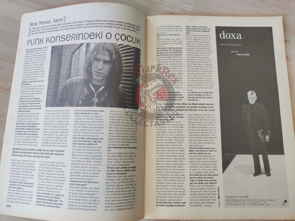 Roll 2008 Pinhani Turkish Mag Turkey  Bo Diddley Paul Weller New Model Army Gogol Bordello