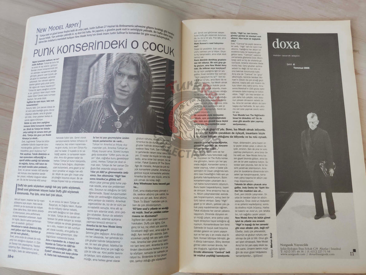 Roll 2008 Pinhani Turkish Mag Turkey  Bo Diddley Paul Weller New Model Army Gogol Bordello