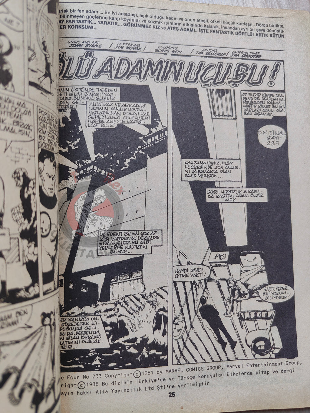 Fantastic Four #13 1988 Turkish Comic Turkey #232 #233 #234 #235