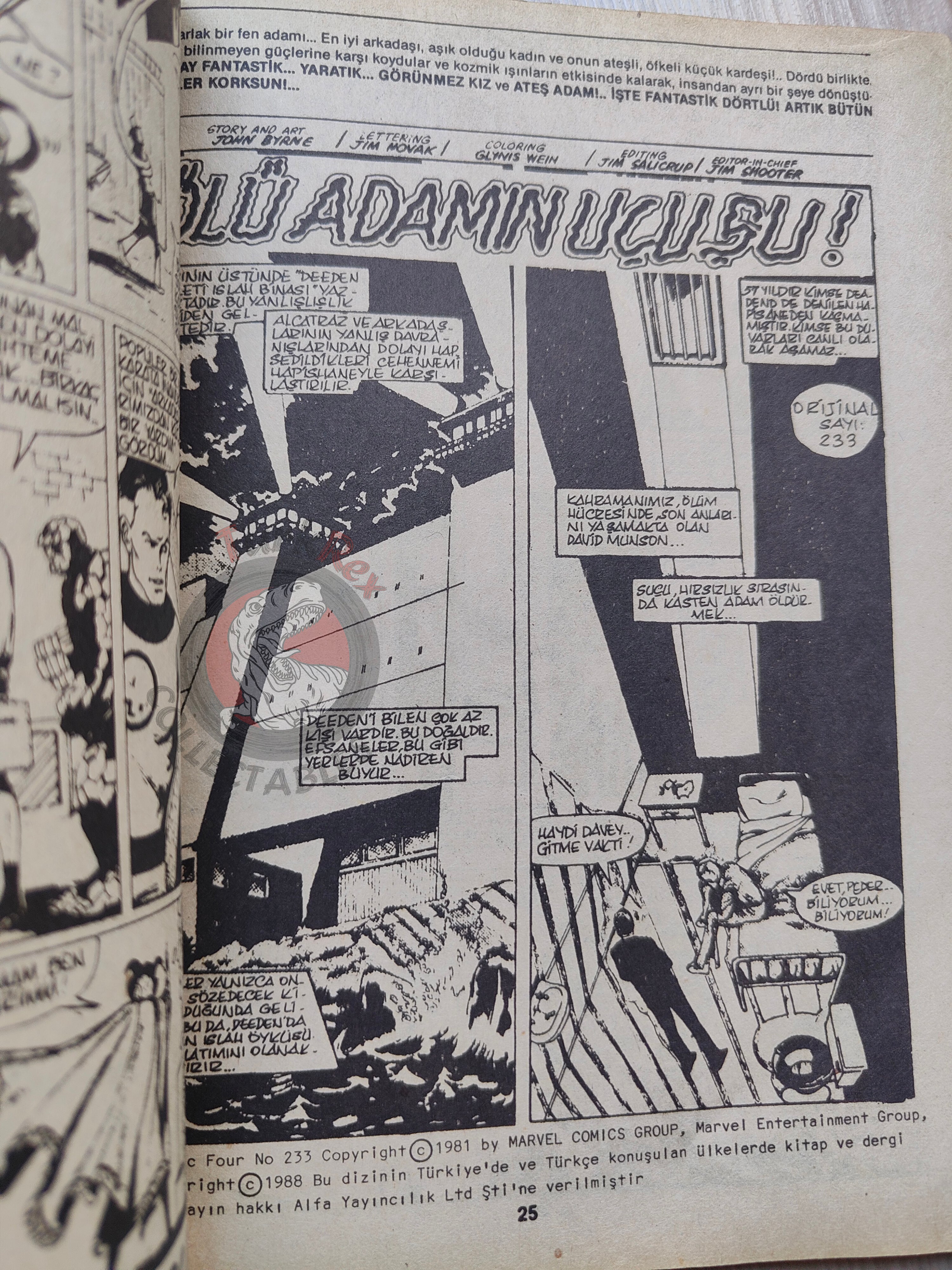 Fantastic Four #13 1988 Turkish Comic Turkey #232 #233 #234 #235