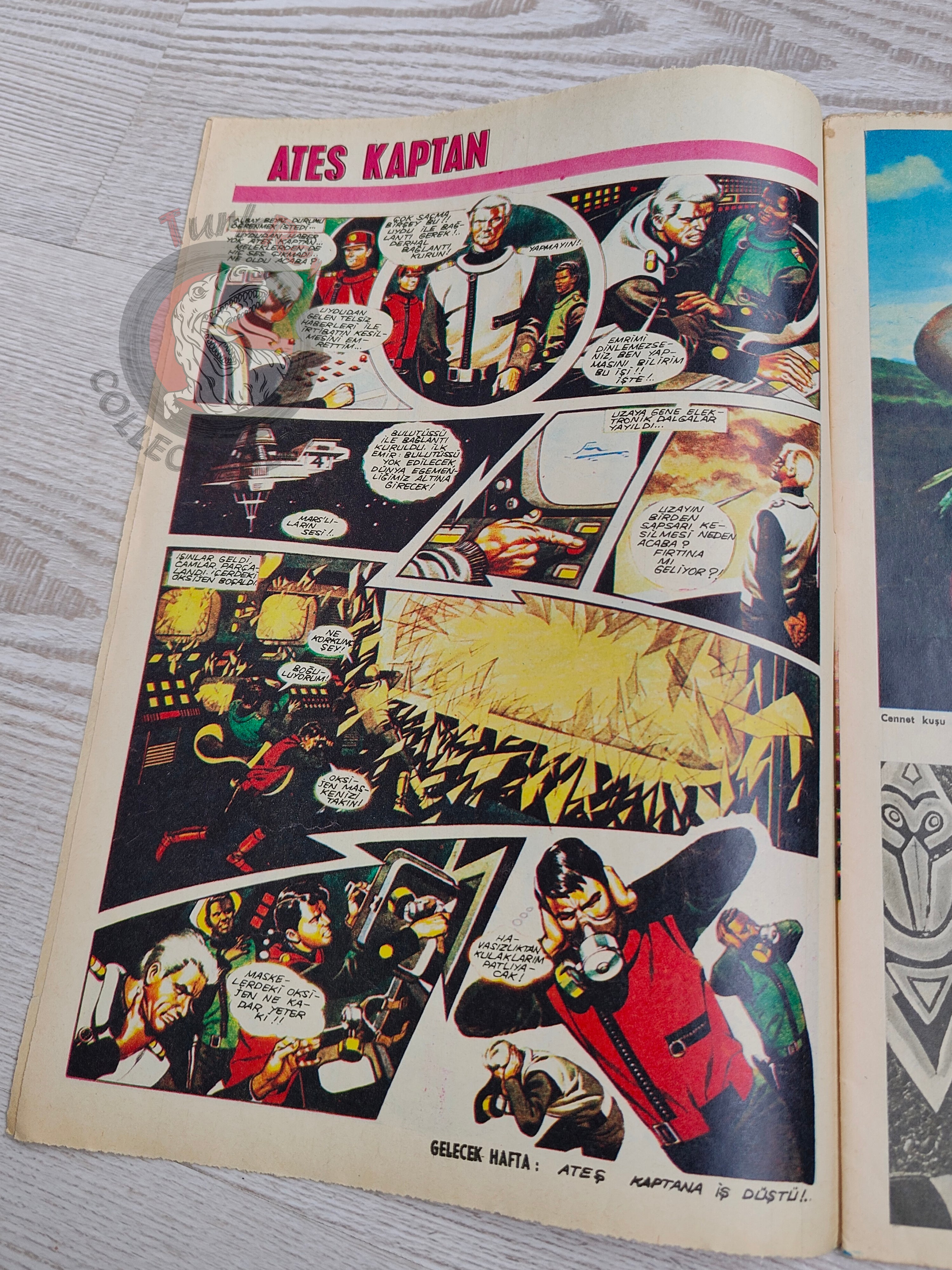 Doğan Kardeş 1969 Magazine #15 Turkish Comic Turkey Zero X, Captain Scarlet, Tarzan