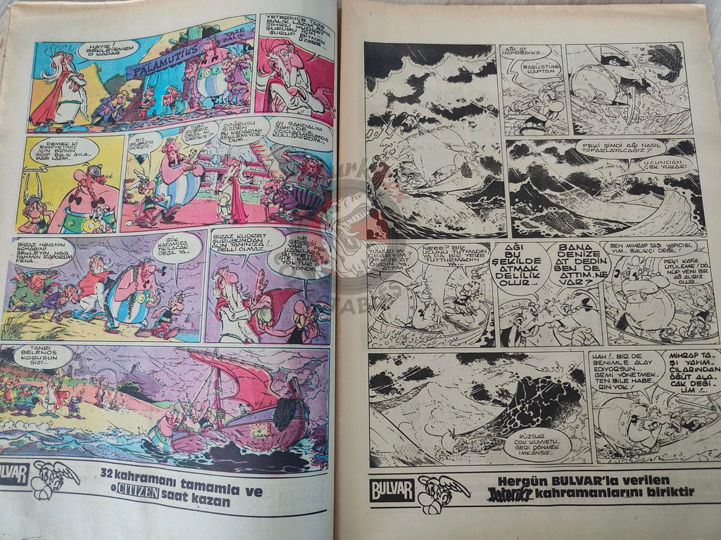 Asterix –  Asterix and the Great Crossing 1986 Turkish Edition Comic Turkey