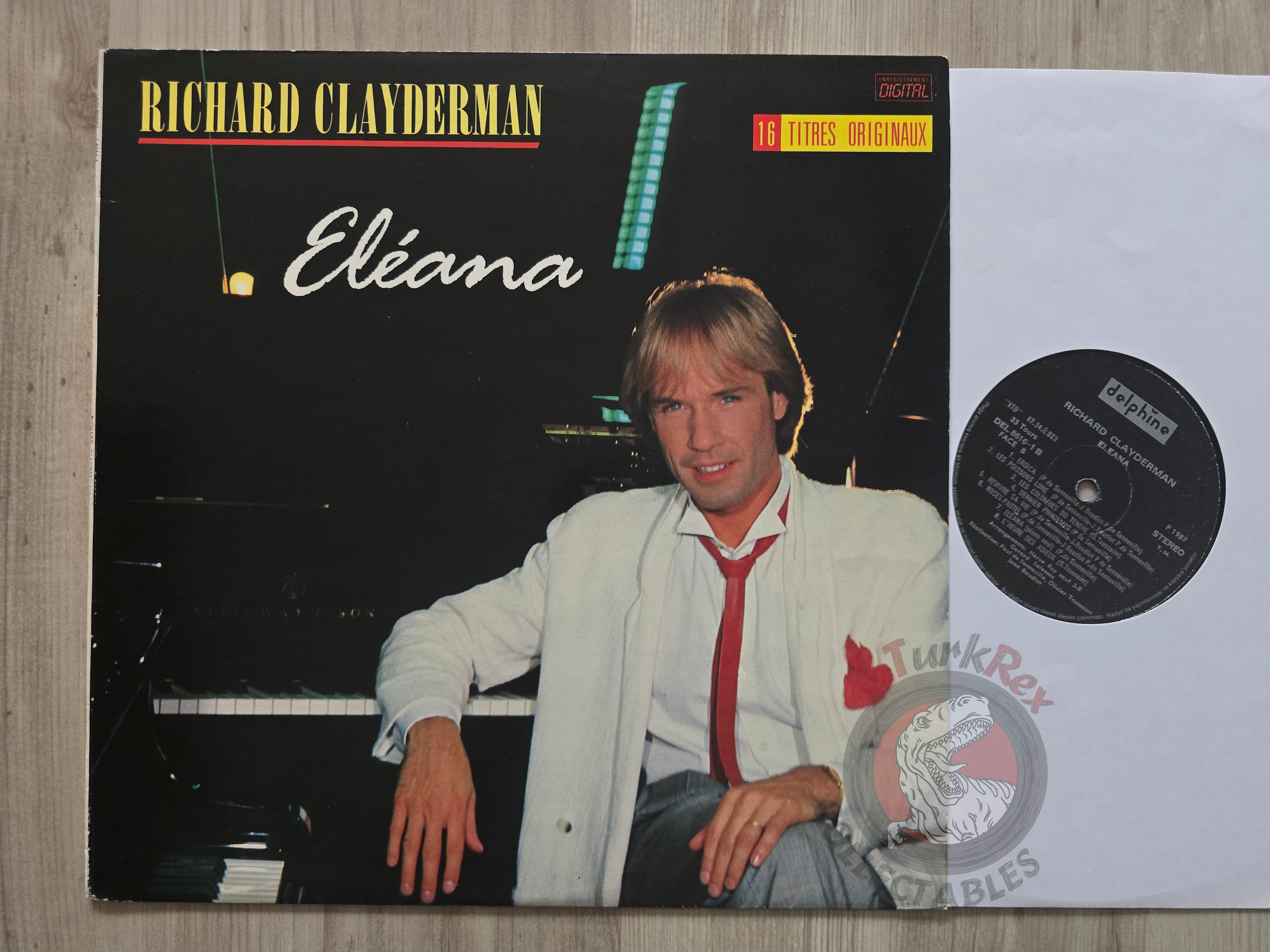Richard Clayderman – Eléana Turkish Pressing Vinyl Turkey Edition