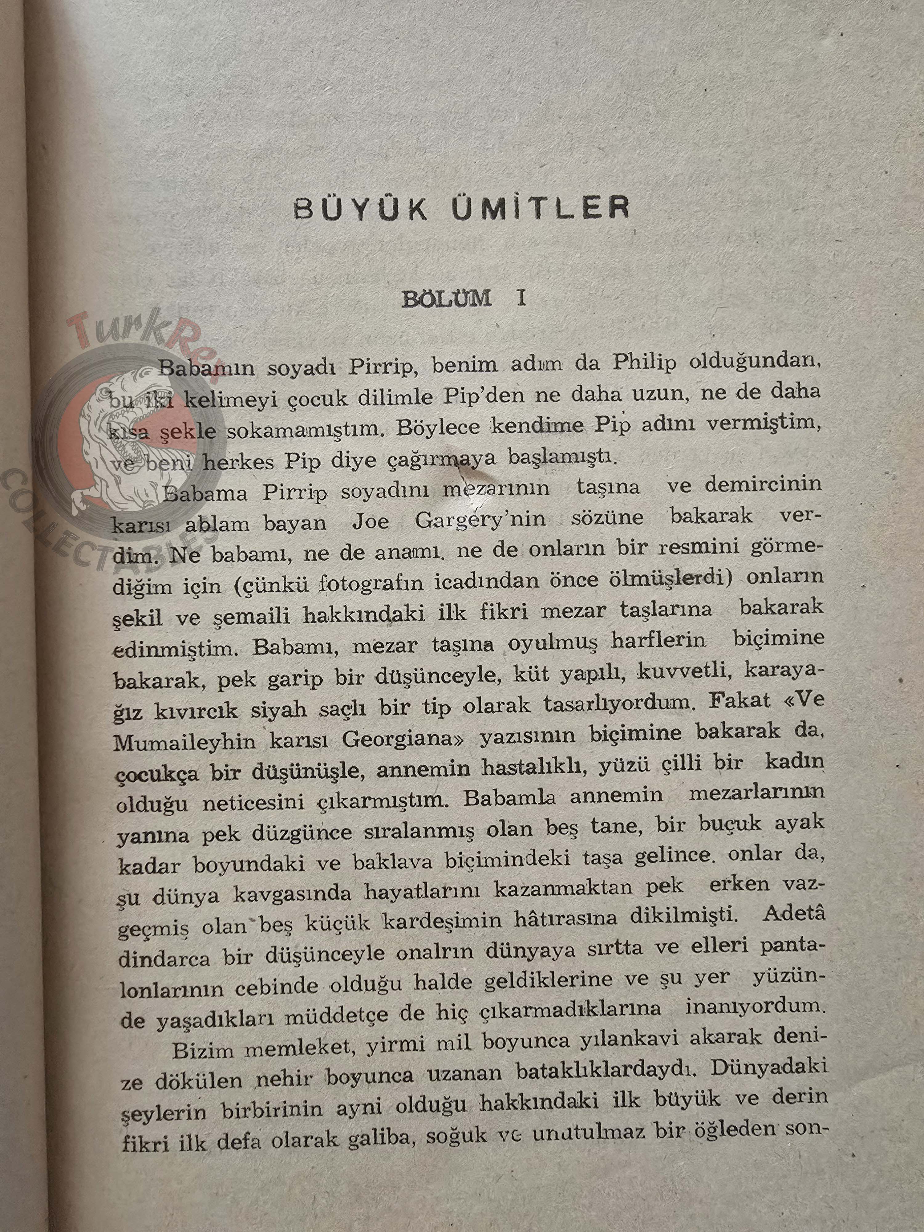 Charles Dickens – Great Expectations 1947 1st Turkish Book Turkey
