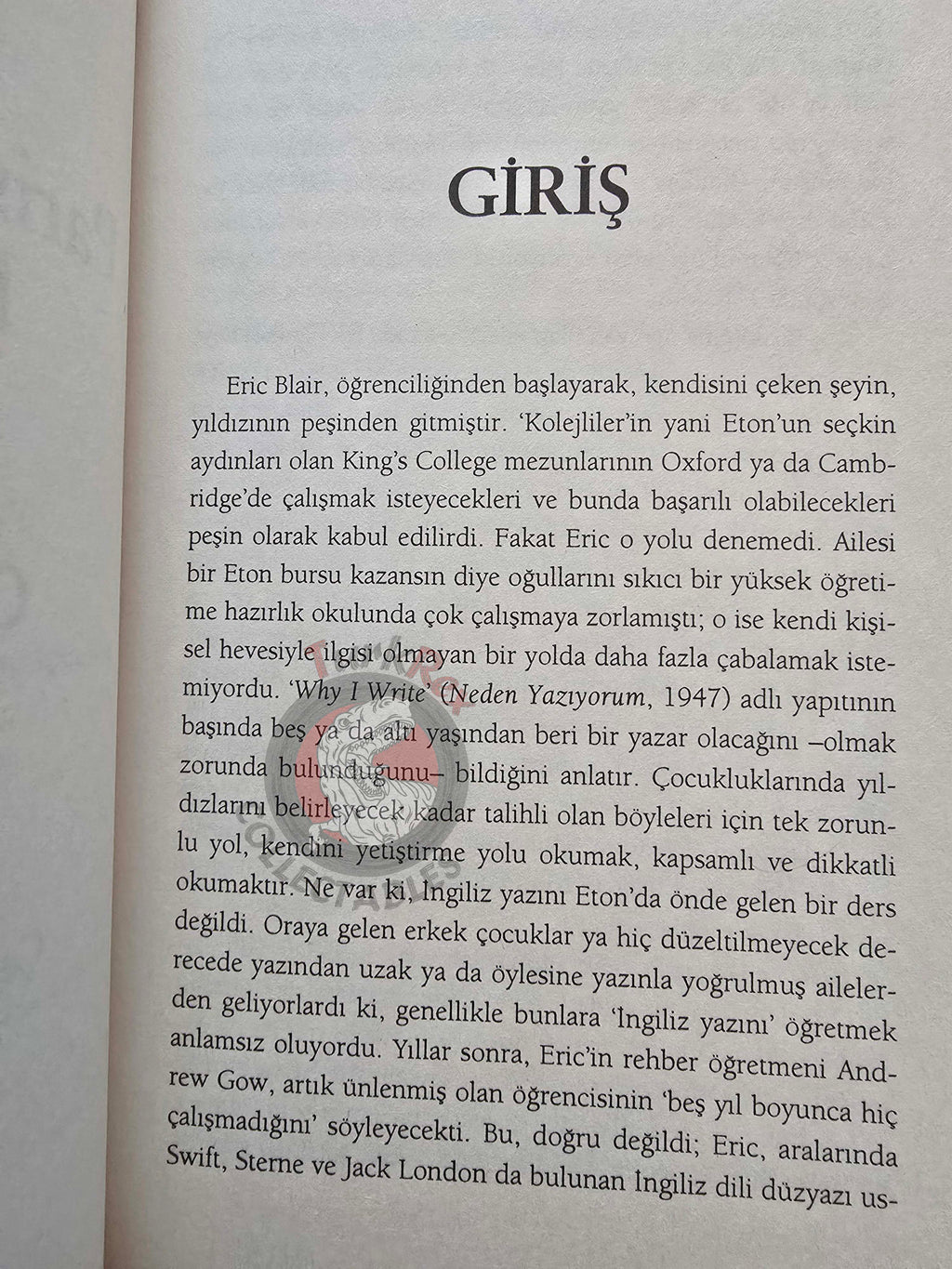 George Orwell – Down and Out in Paris and London 2004 Turkish Book Turkey
