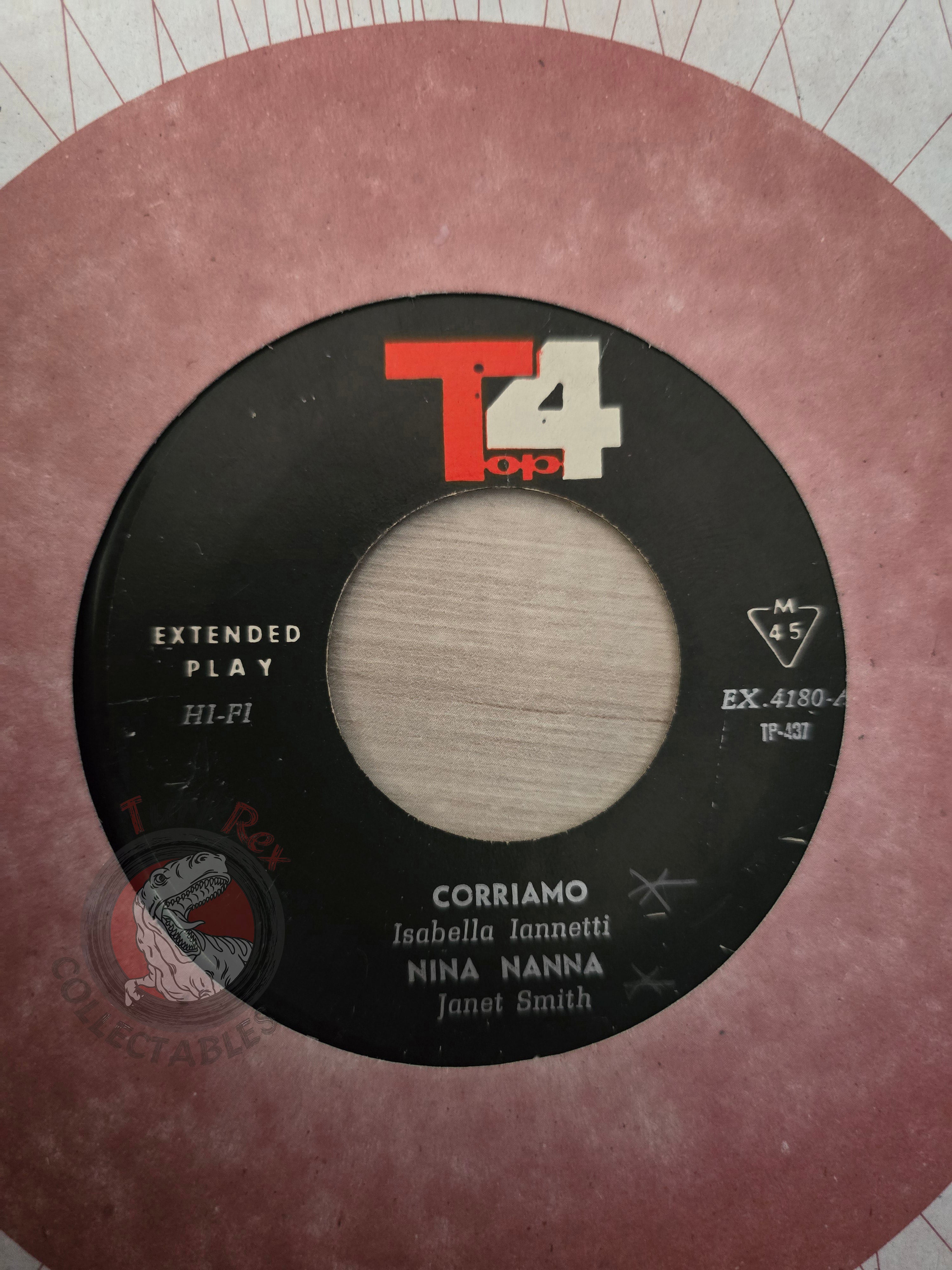 Isabella Iannetti / Janet Smith / Bruno Venturini 7" Iran Pressing Vinyl Iranian Edition