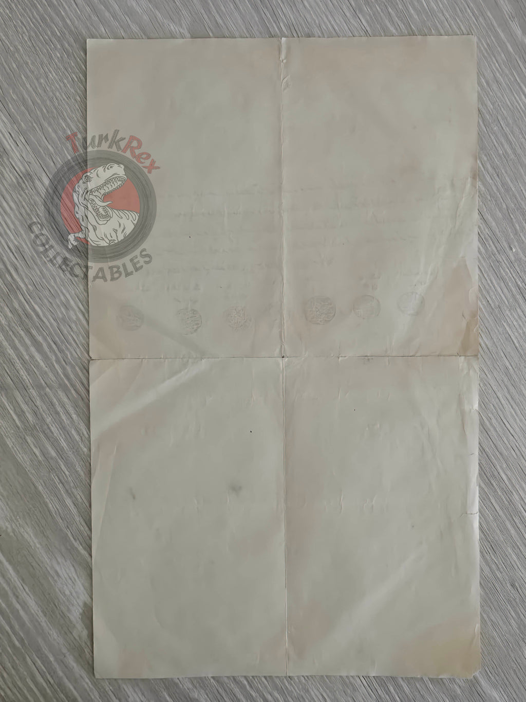 Ottoman 1899 Military Commendation Certificate for Governor Jabal al-Arab Syria Hauran