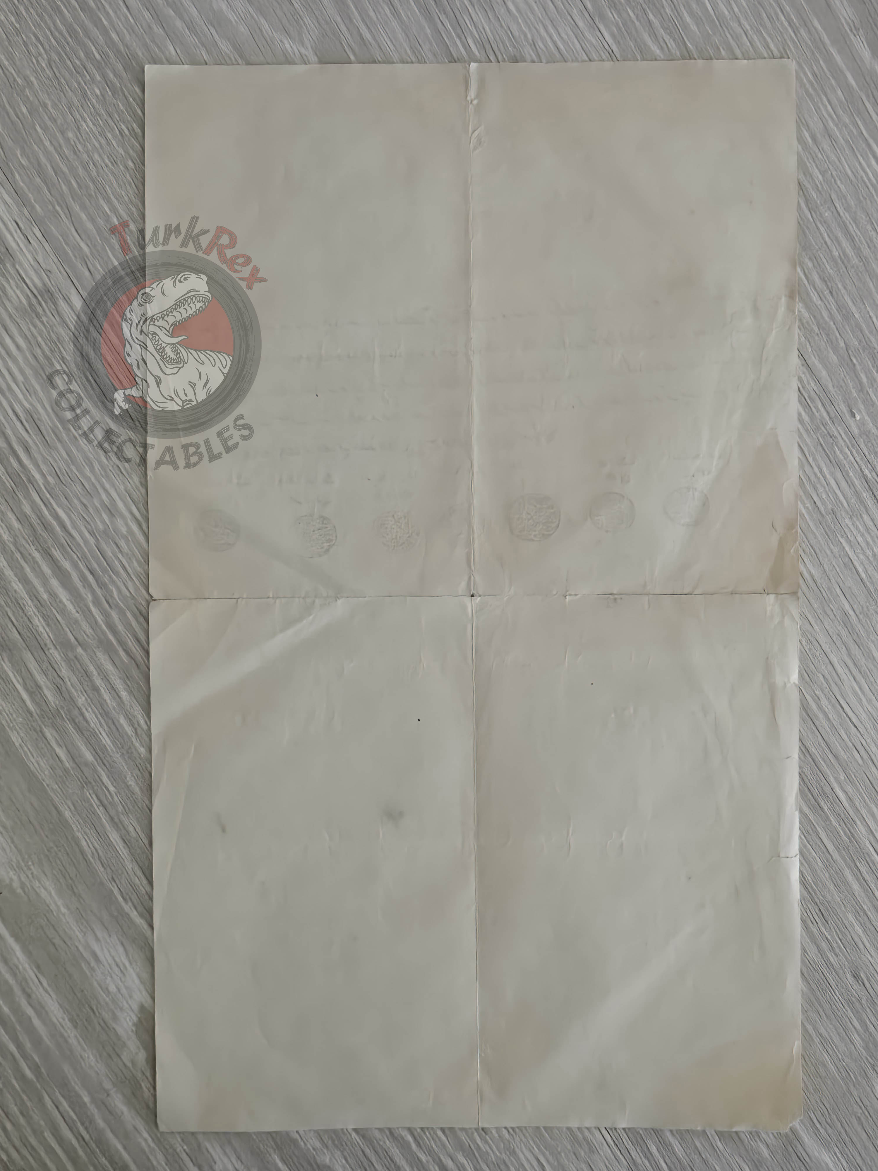 Ottoman 1899 Military Commendation Certificate for Governor Jabal al-Arab Syria Hauran