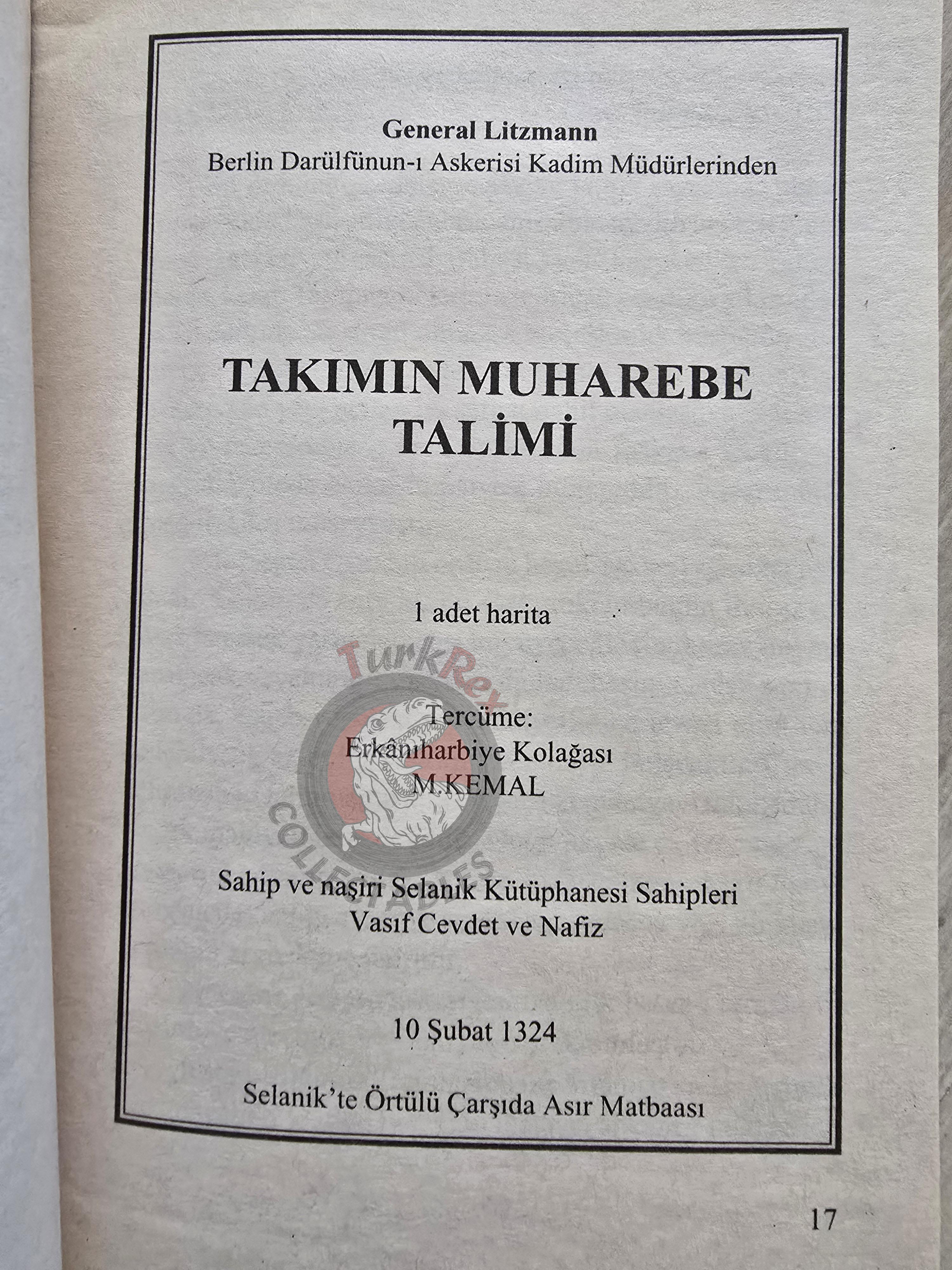 Atatürk's Translation Books on Military 1998 Turkish Book Turkey Karl Litzmann