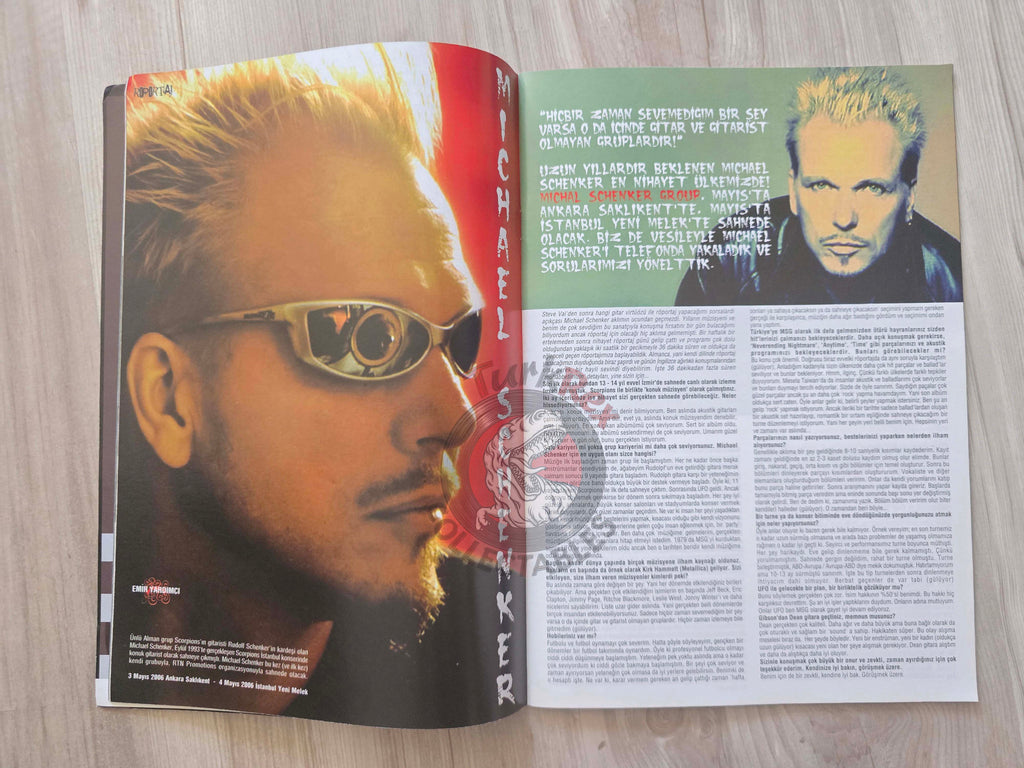 Yüxexes 2006 Kurt Cobain Turkish Mag Turkey Placebo Michael Schenker Children of Bodom Trivium