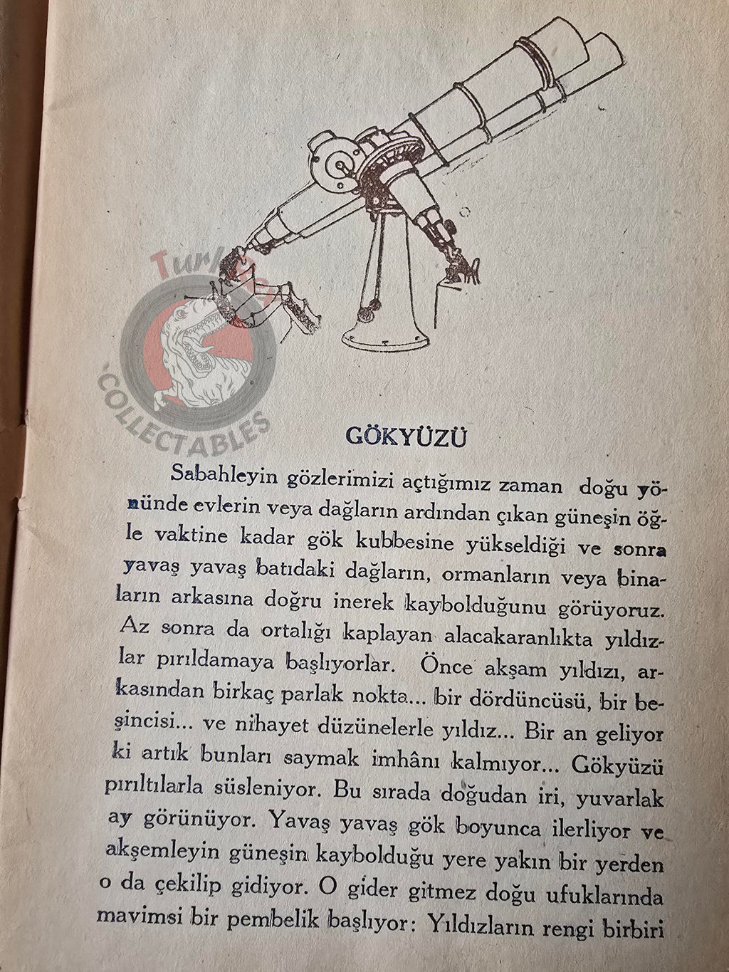Sky and Stars 1945 1st Turkish Book Turkey