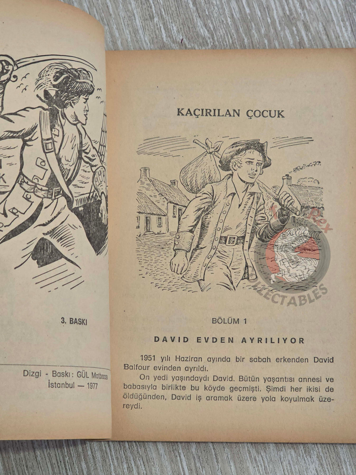 Robert Louis Stevenson – Kidnapped 1977 Turkish Book Turkey Illustrated