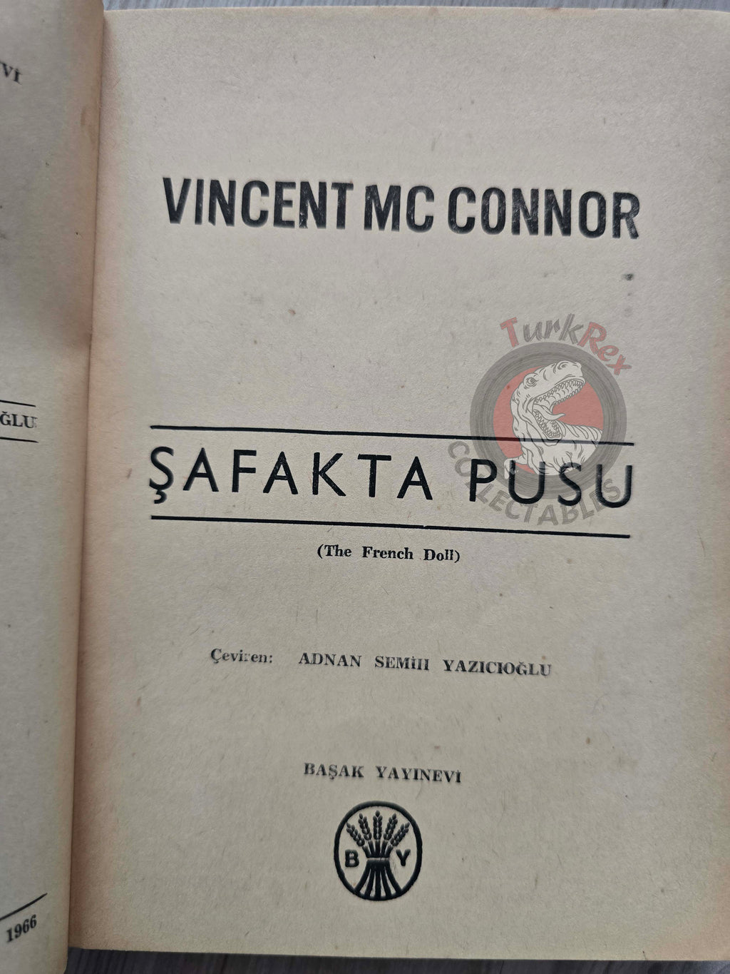 Vincent McConnor – The French Doll  1966 1st Turkish Book Turkey