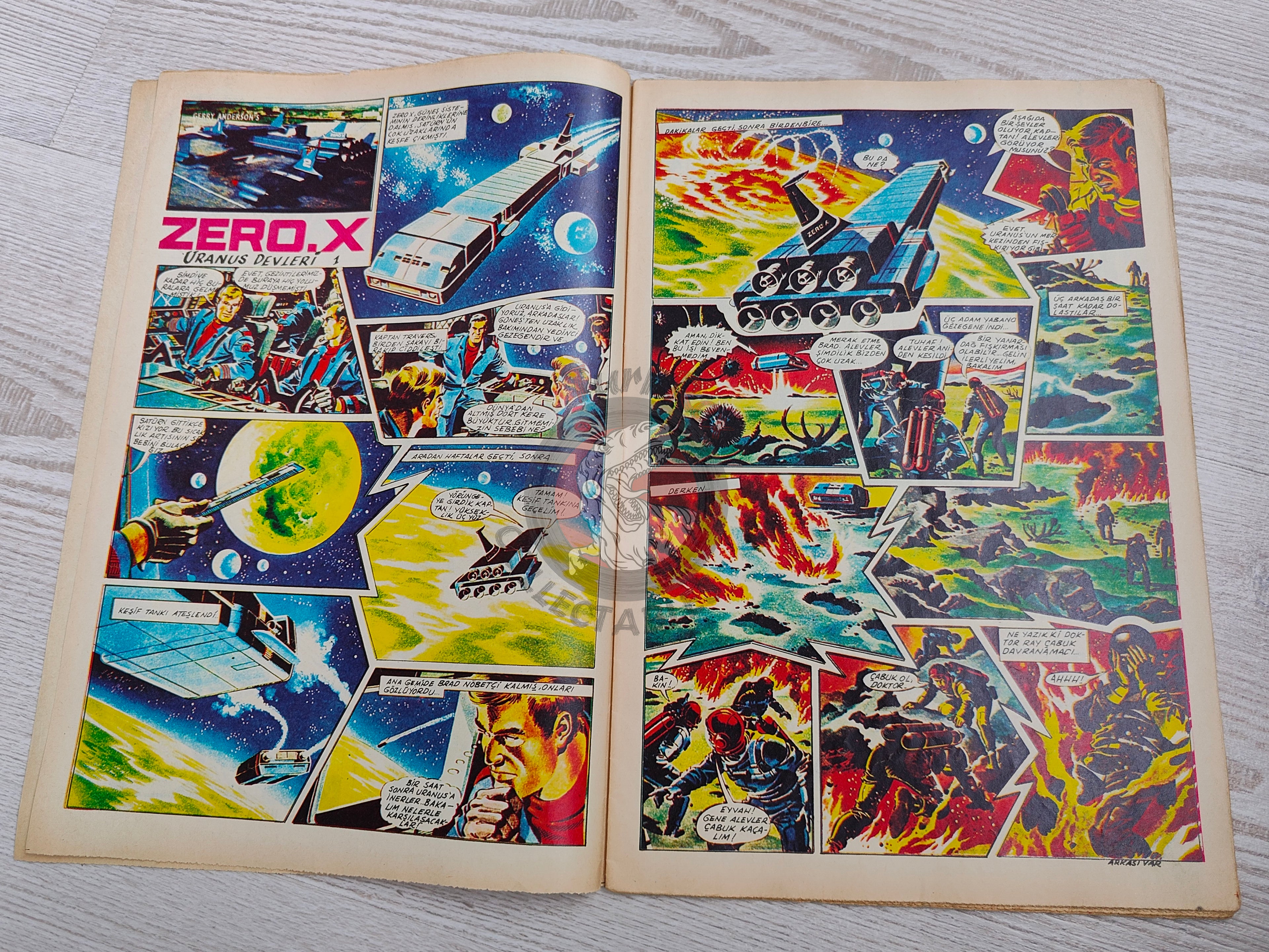 Doğan Kardeş 1969 Magazine #11 Turkish Comic Turkey Zero X, Captain Scarlet, Dennis the Menace