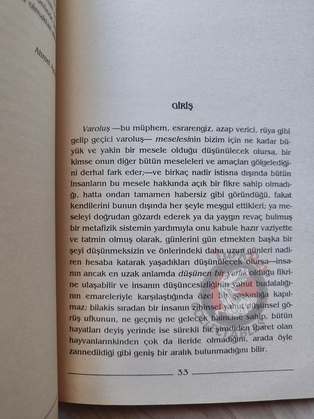 Arthur Schopenhauer – Über Lesen und Bücher 2007 Turkish Book Turkey