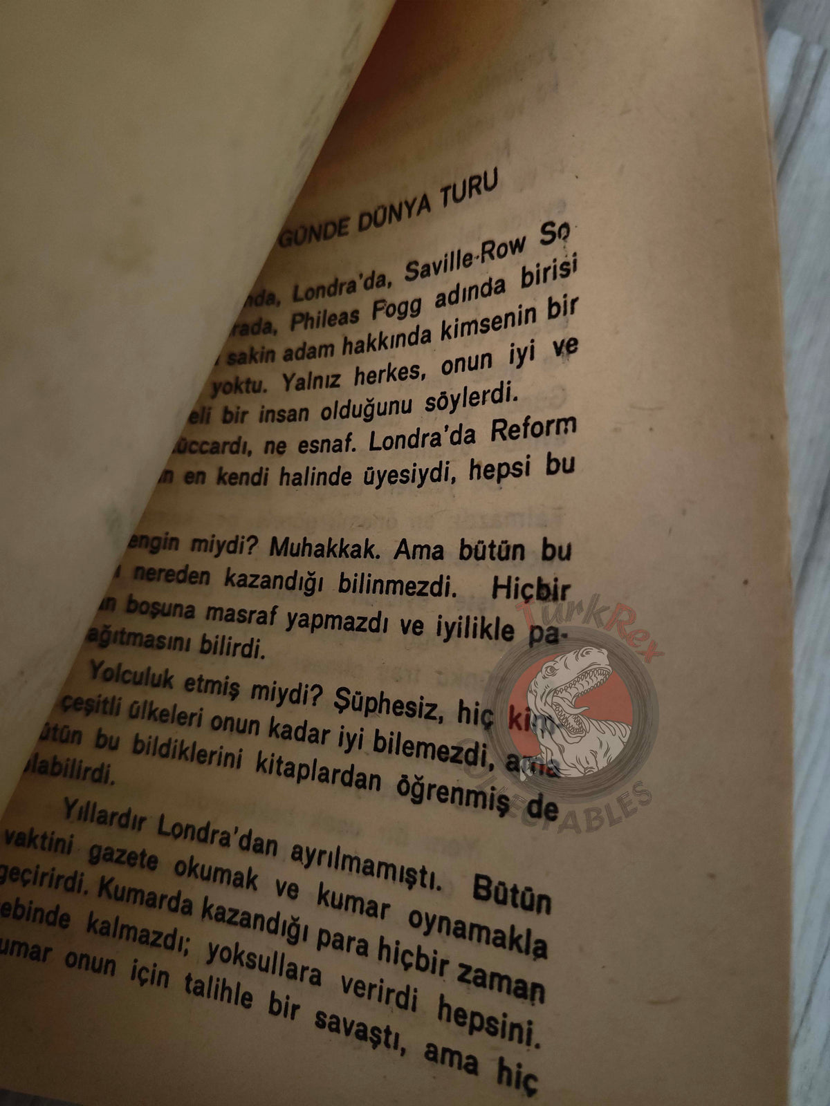 Jules Verne – Around the World in Eighty Days 1969 Turkish Book Turkey Illustrated