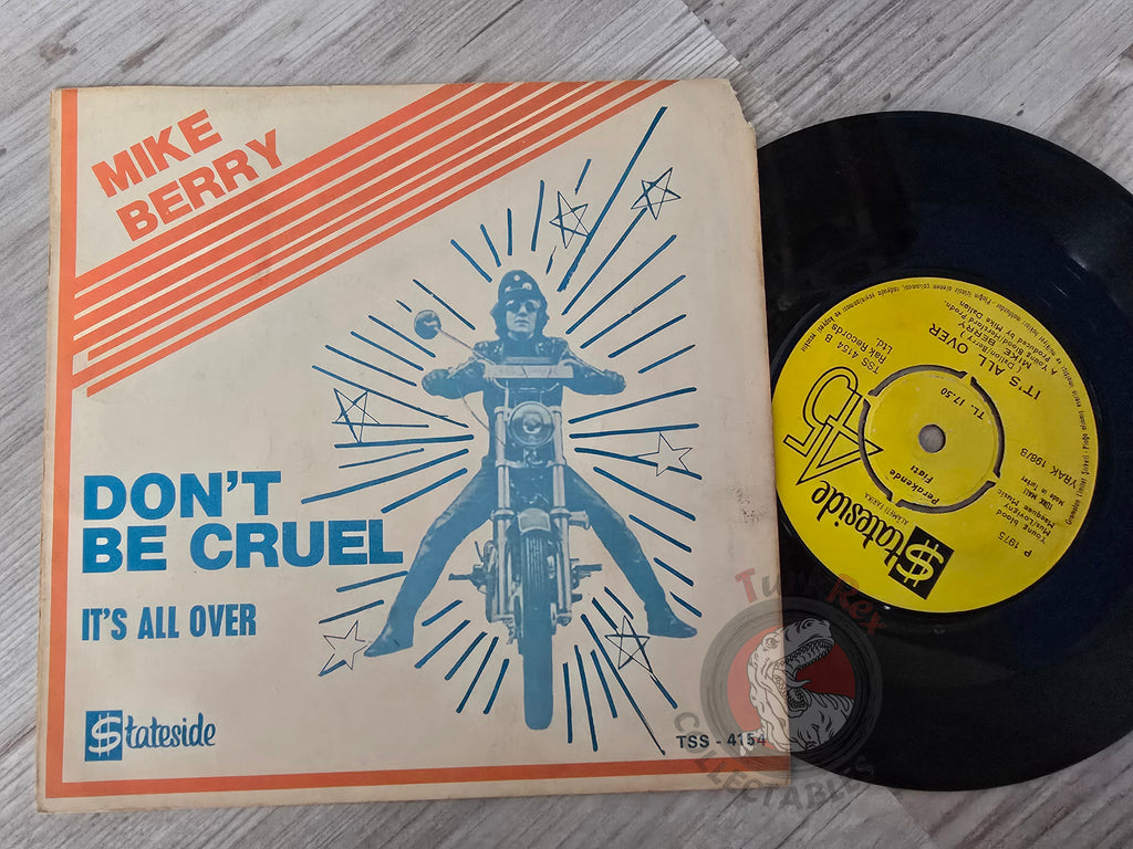 Mike Berry – Don't Be Cruel 7" Turkish Pressing Vinyl Turkey Edition